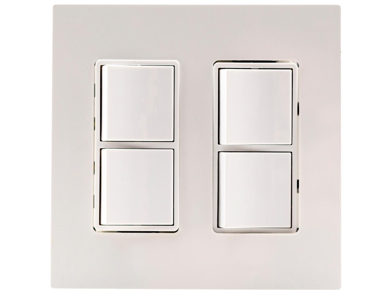 Eurofase Heating Dual Duplex Switch Wall Plate and Gang Box 20 Amp Per Pole