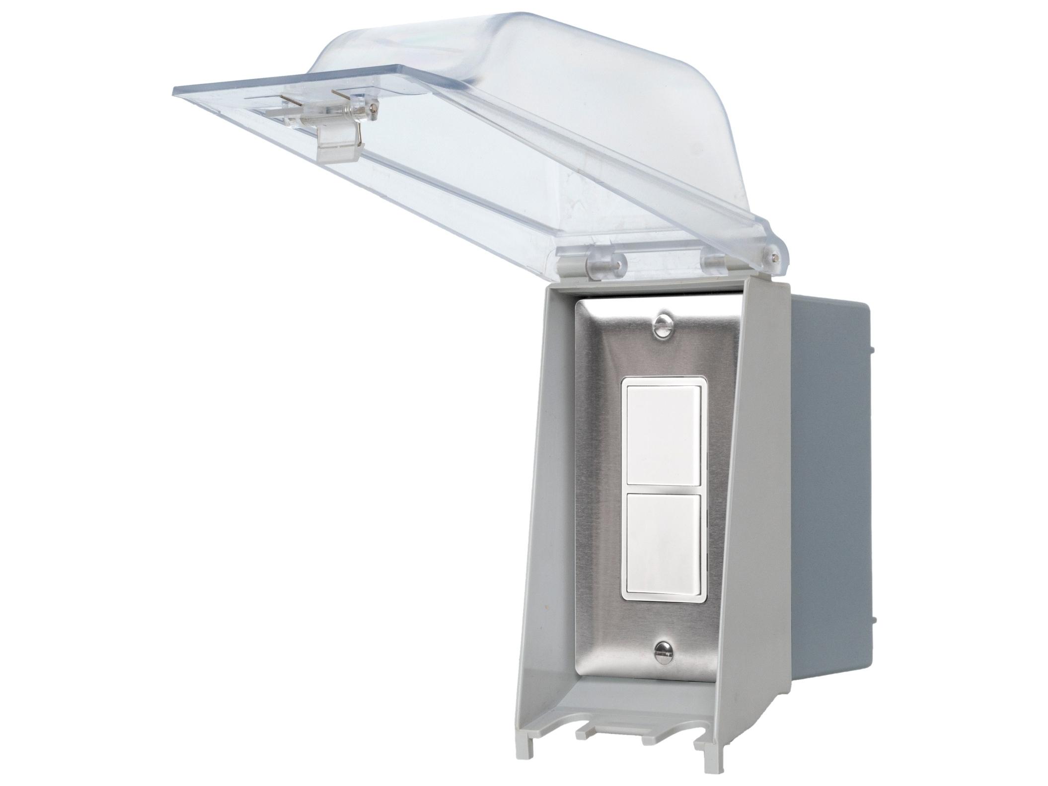 Eurofase Heating Single Duplex Switch Weatherproof Surface Mount and Gang Box 20 Amp Per Pole