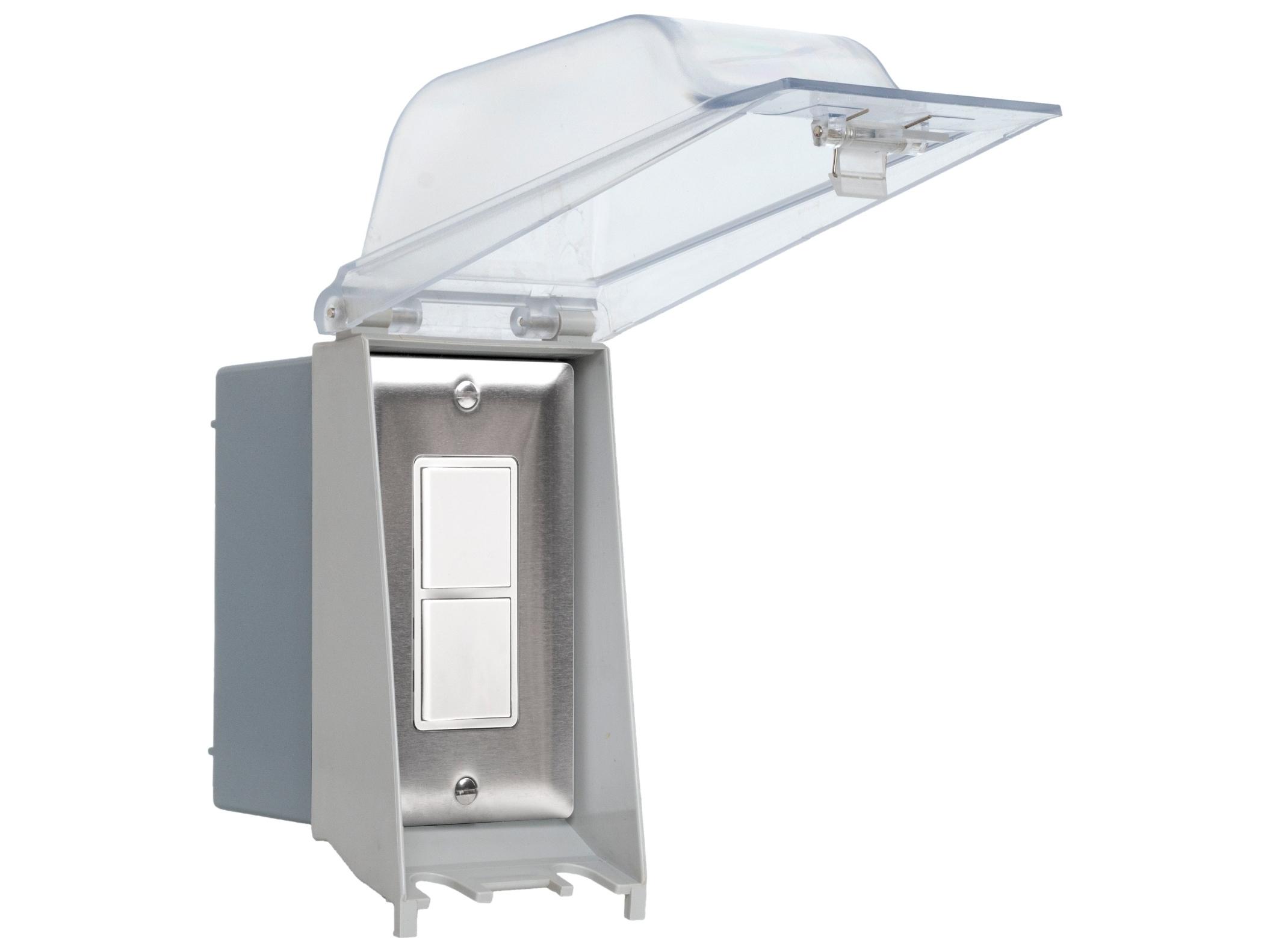 Eurofase Heating Single Duplex Switch Weatherproof Surface Mount and Gang Box 20 Amp Per Pole