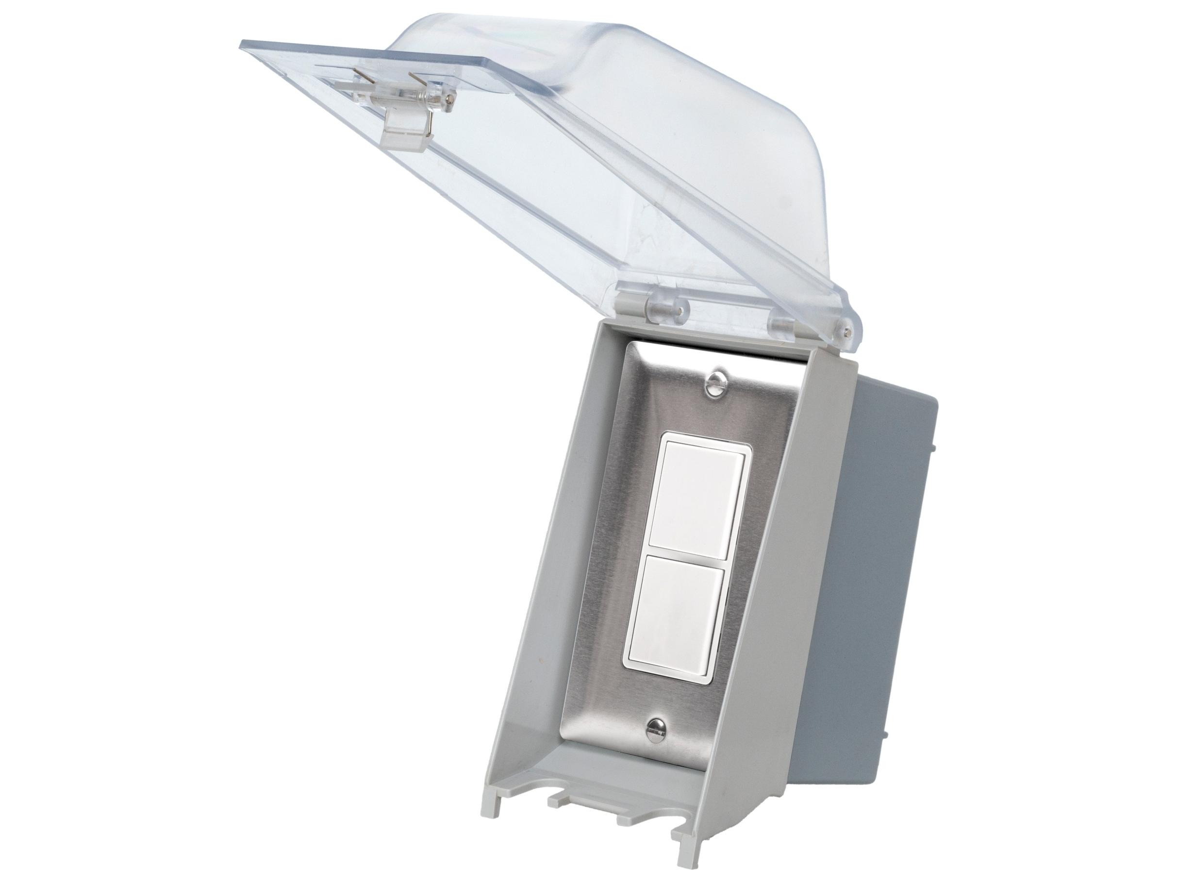 Eurofase Heating Single Duplex Switch Weatherproof Surface Mount and Gang Box 20 Amp Per Pole