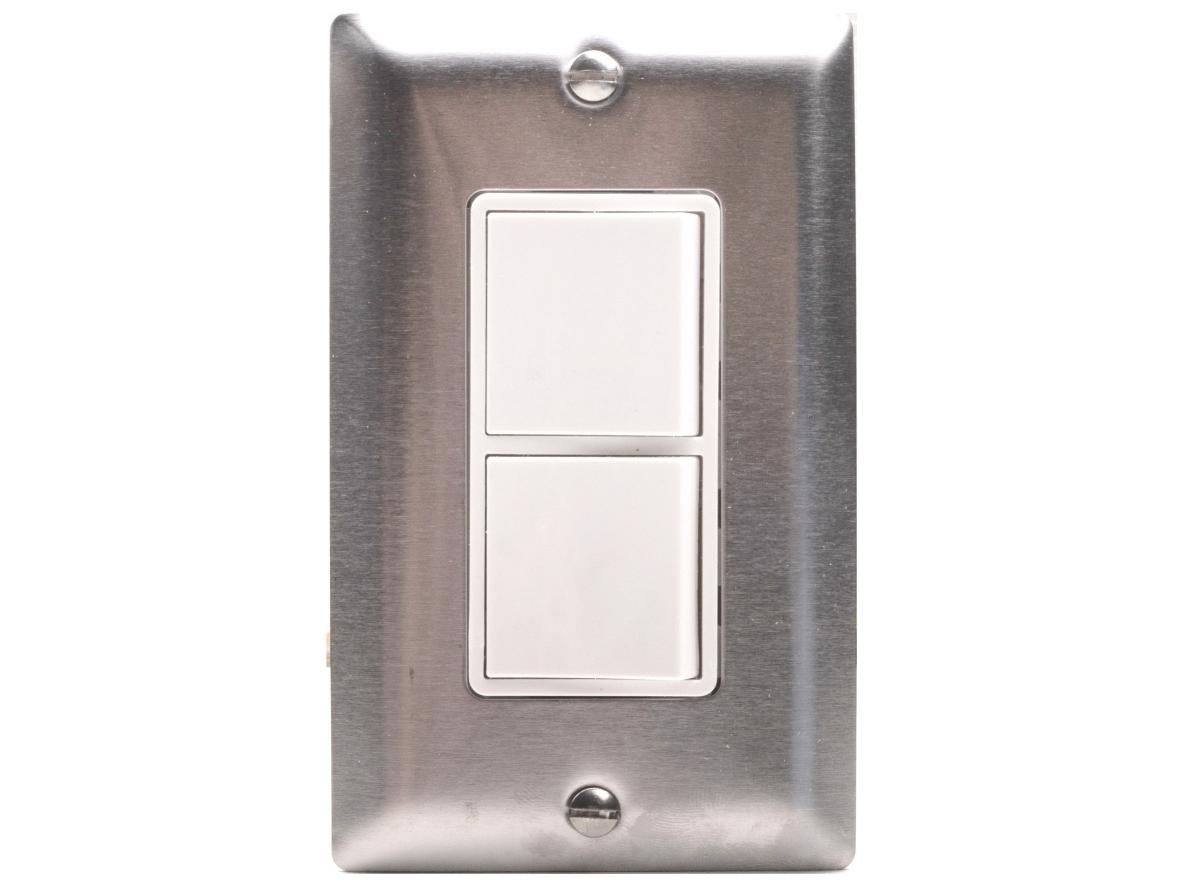 Eurofase Heating Single Duplex Switch Wall Plate and Gang Box 20 Amp Per Pole-