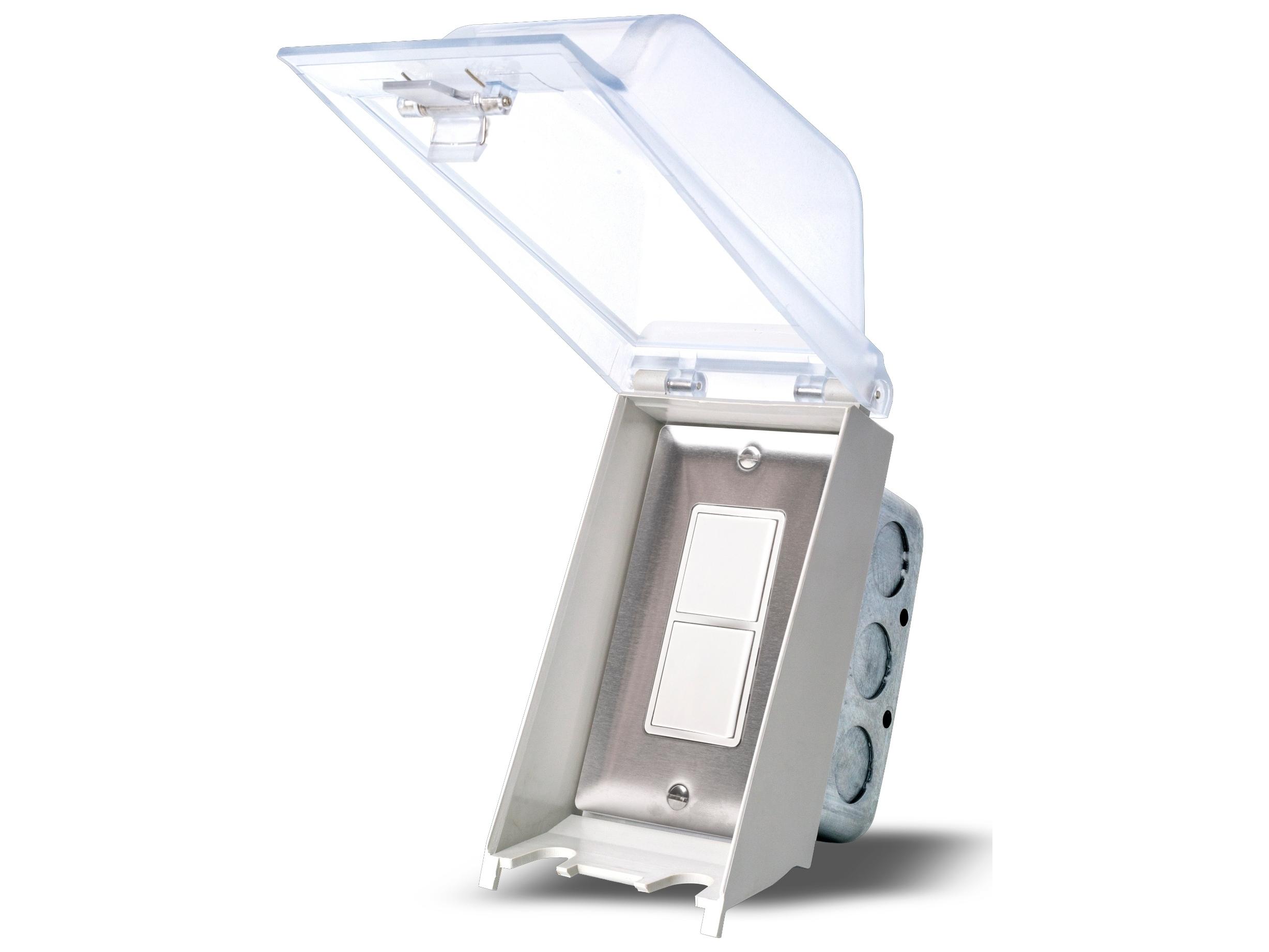 Eurofase Heating EFSWWPW Single Duplex Switch Weatherproof Flush Mount and Gang Box 20 Amp Per Pole