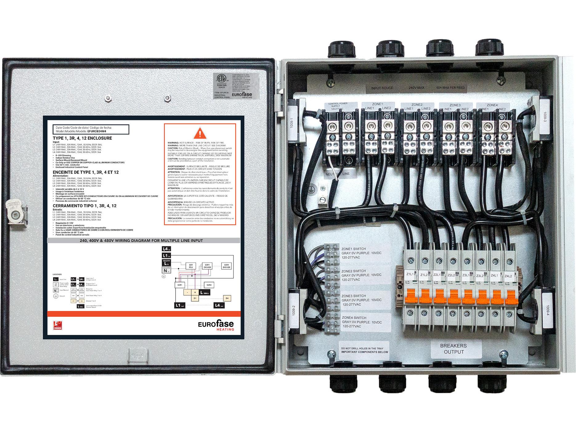 Eurofase Heating 3 Zone Universal Relay Control Box