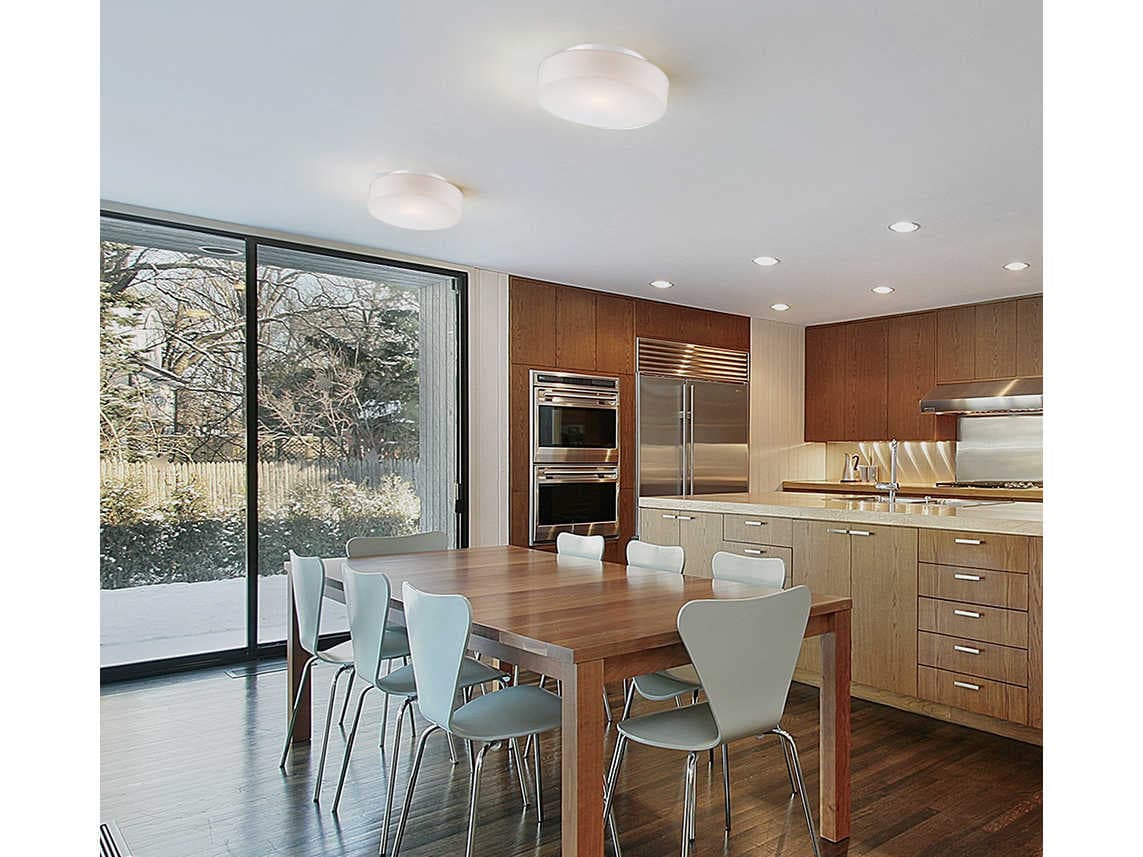 Eurofase Ramata 1-Light White Round Flush Mount