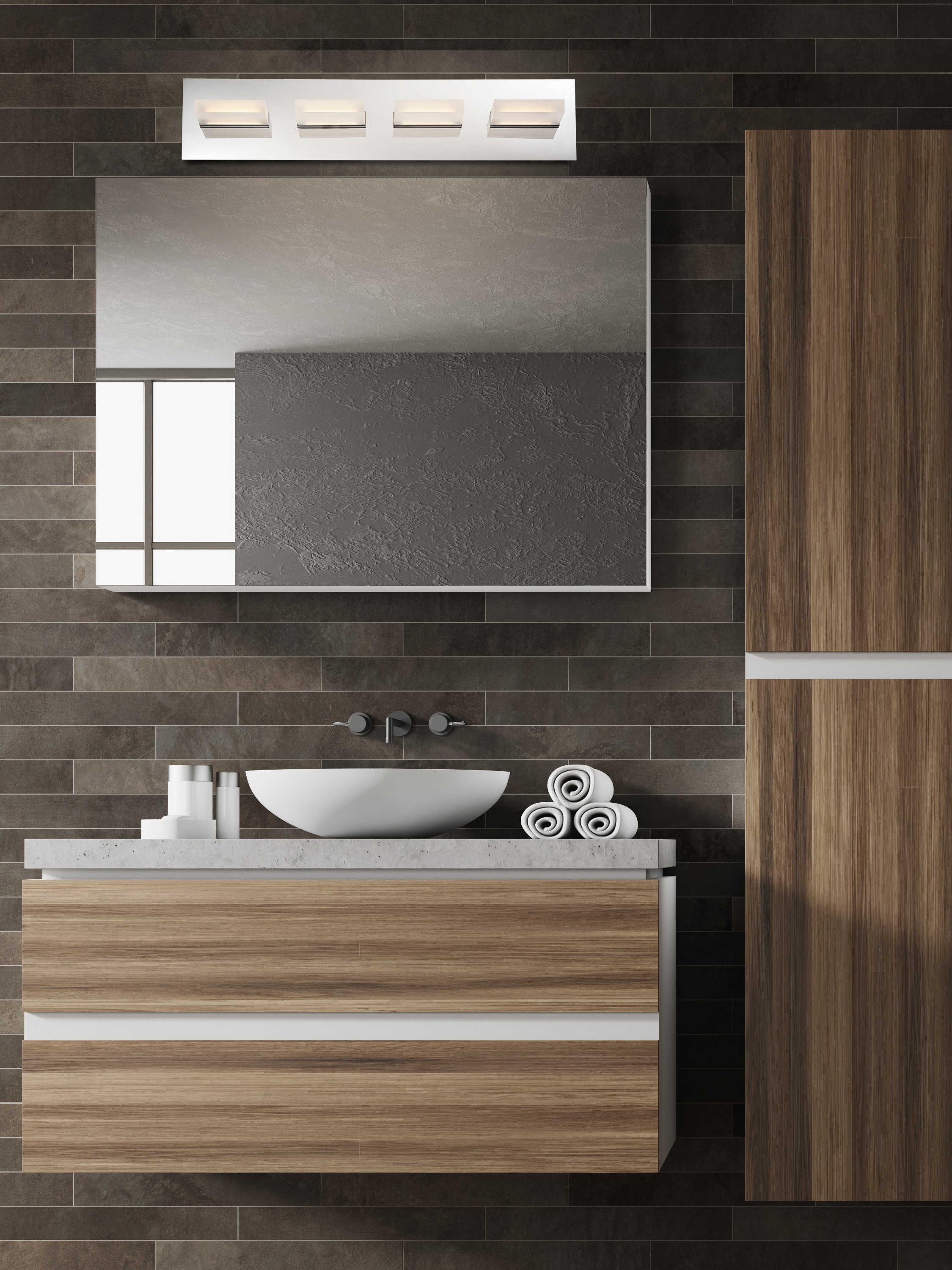 Eurofase Olson 4-Light Chrome LED Vanity Light