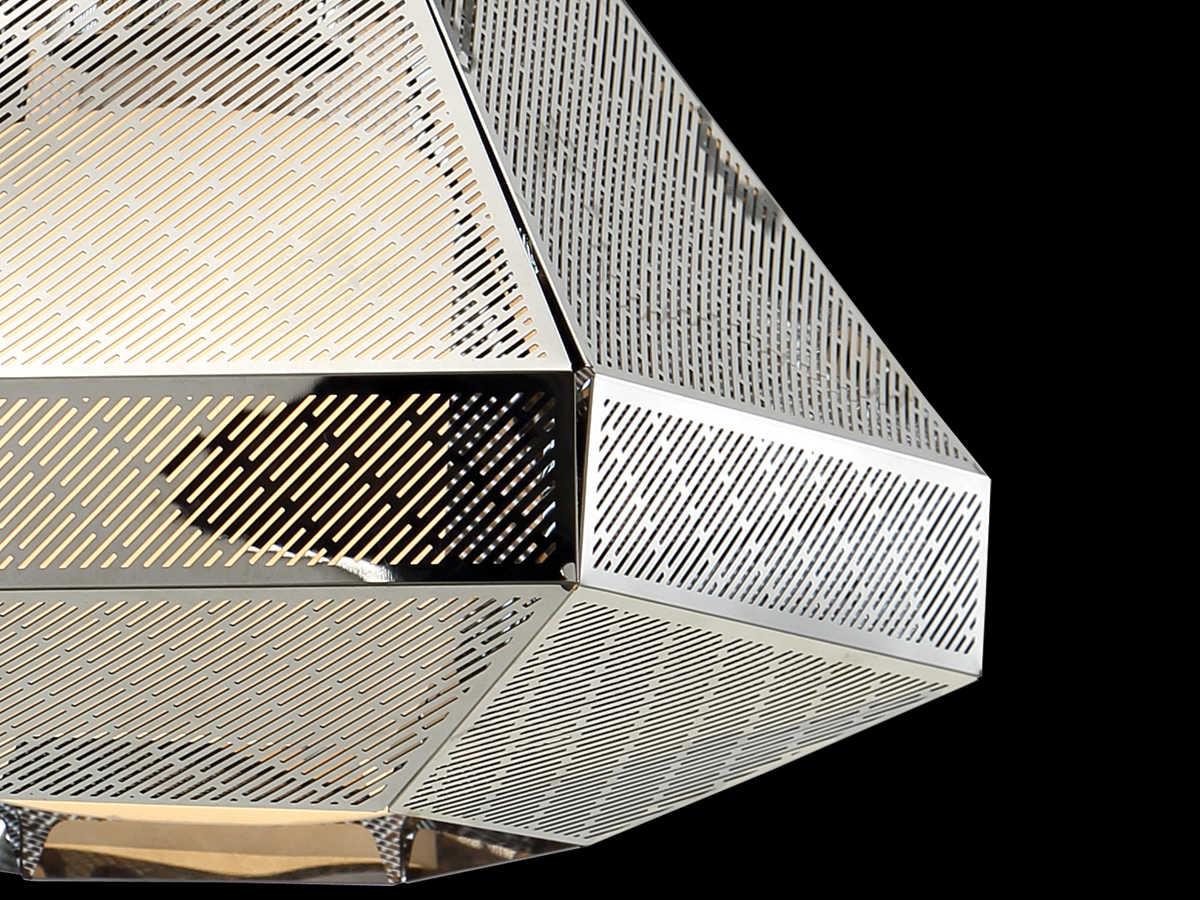 Eurofase Recinto 1-Light Chrome Glass Cylinder Geometric Mini Pendant