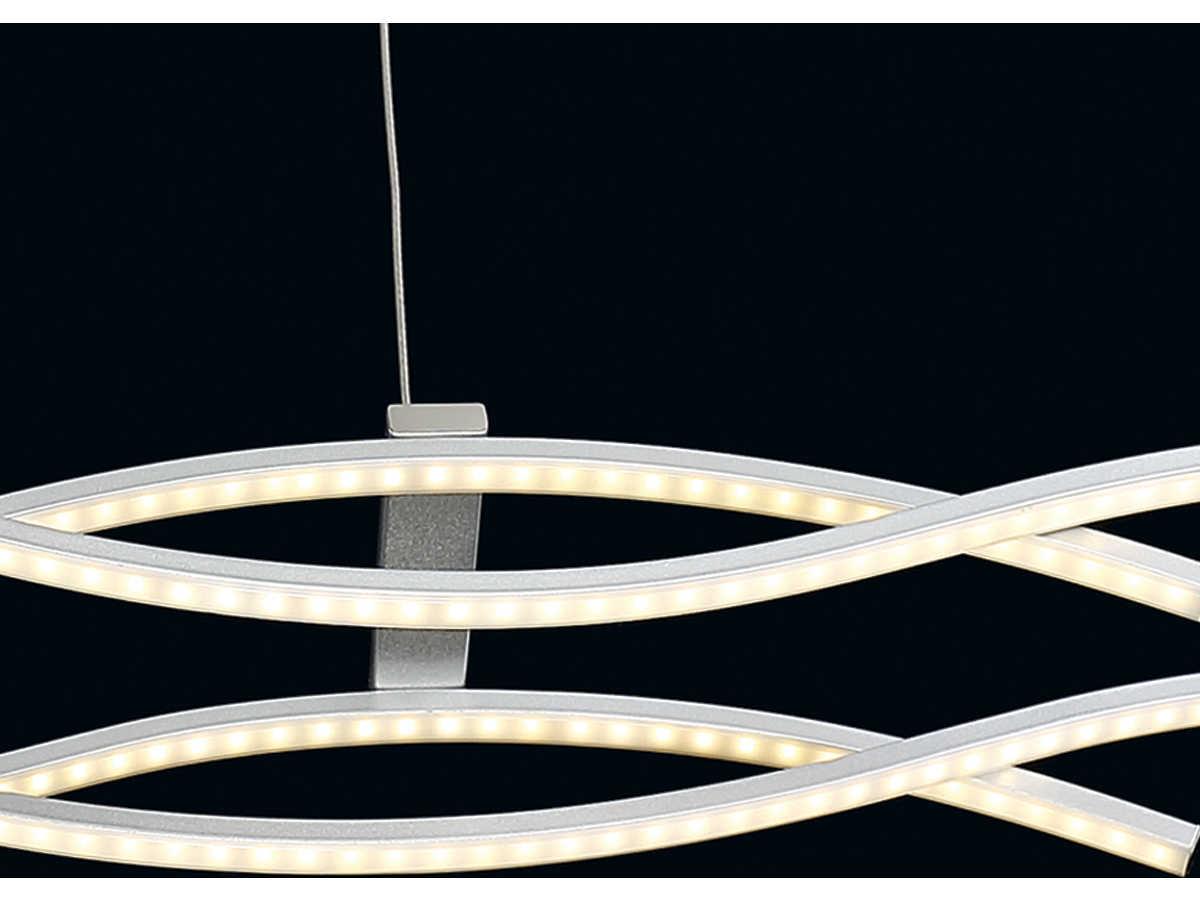 Eurofase Sly 4-Light Silver LED Linear Island Pendant