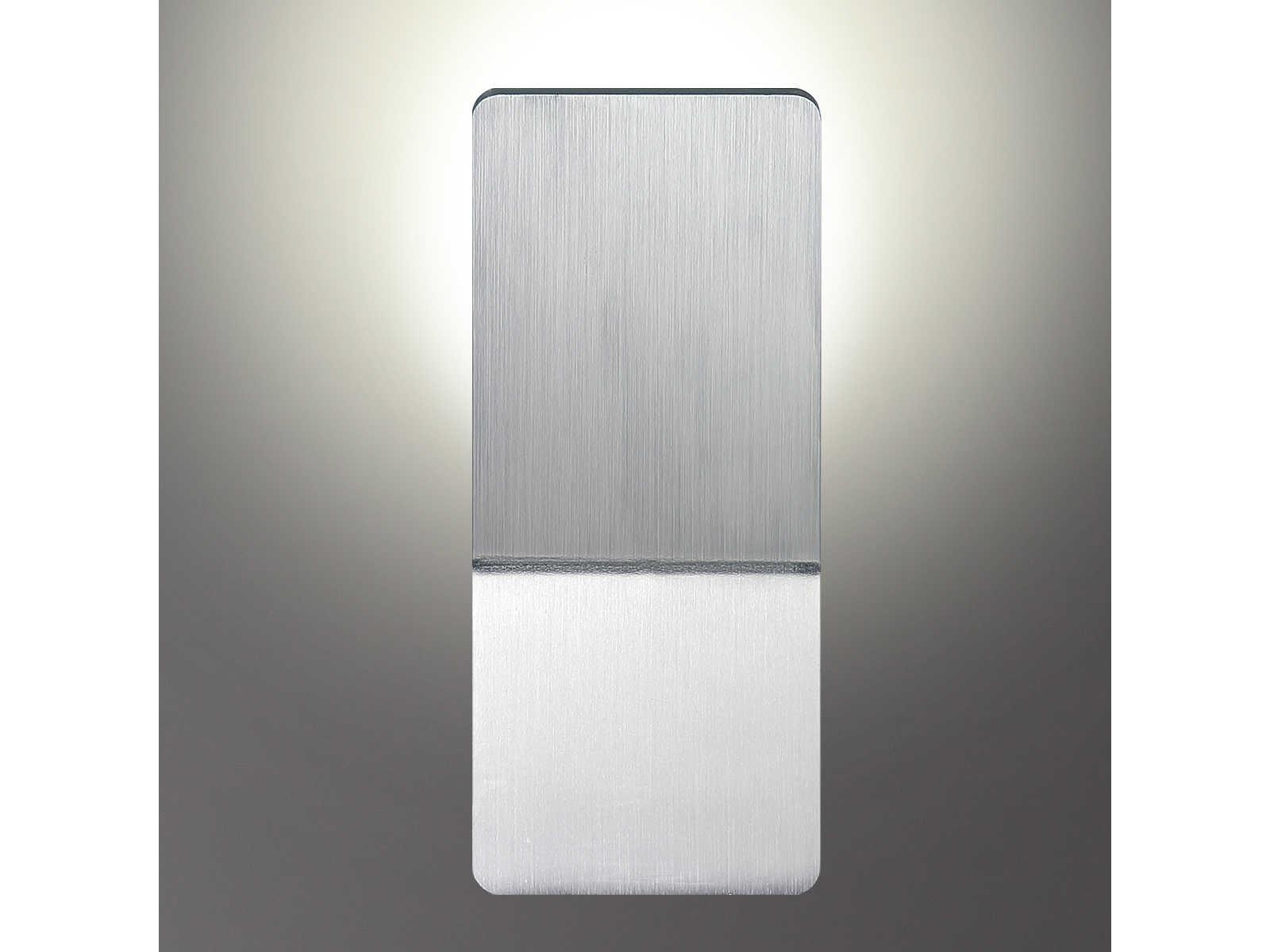 Eurofase Delroy Aluminum Silver LED Wall Sconce
