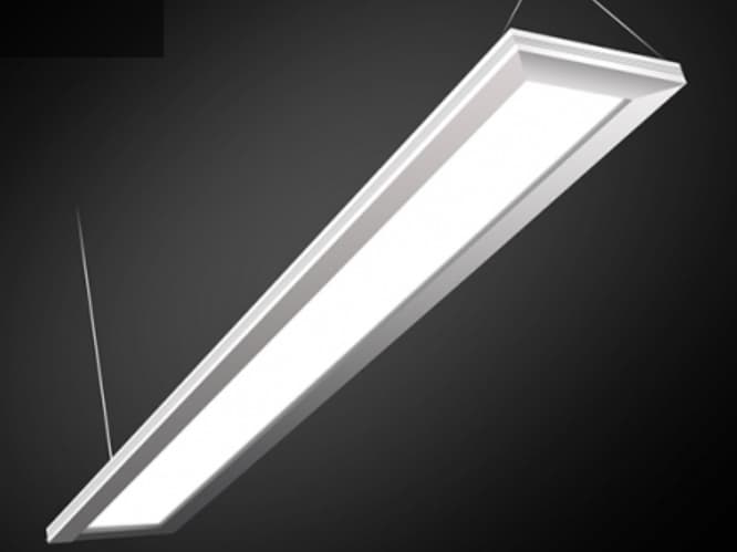 Eurofase 1-Light White Geometric Linear Island Pendant