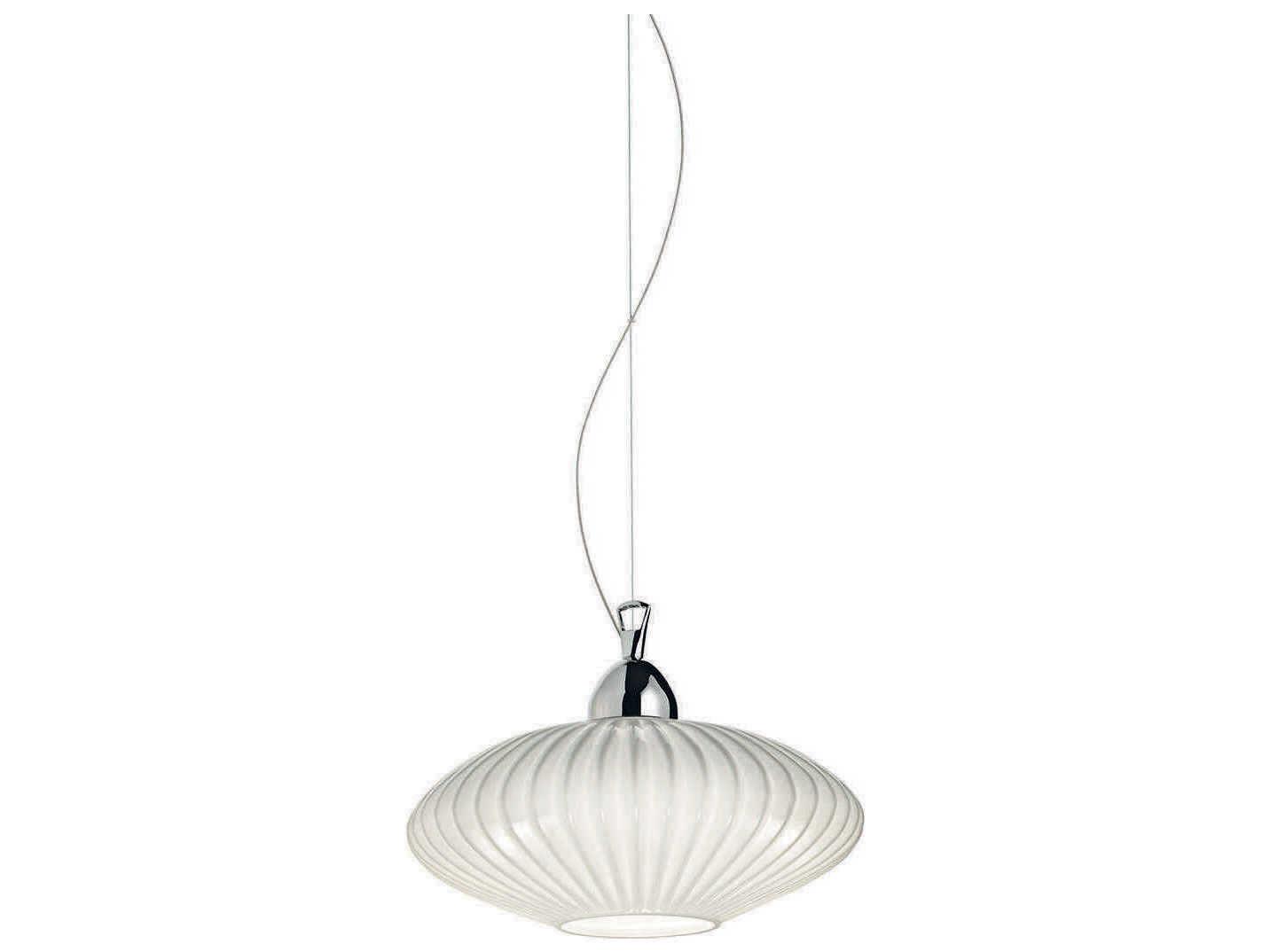 Eurofase Lorella 1-Light Chrome White Mini Pendant
