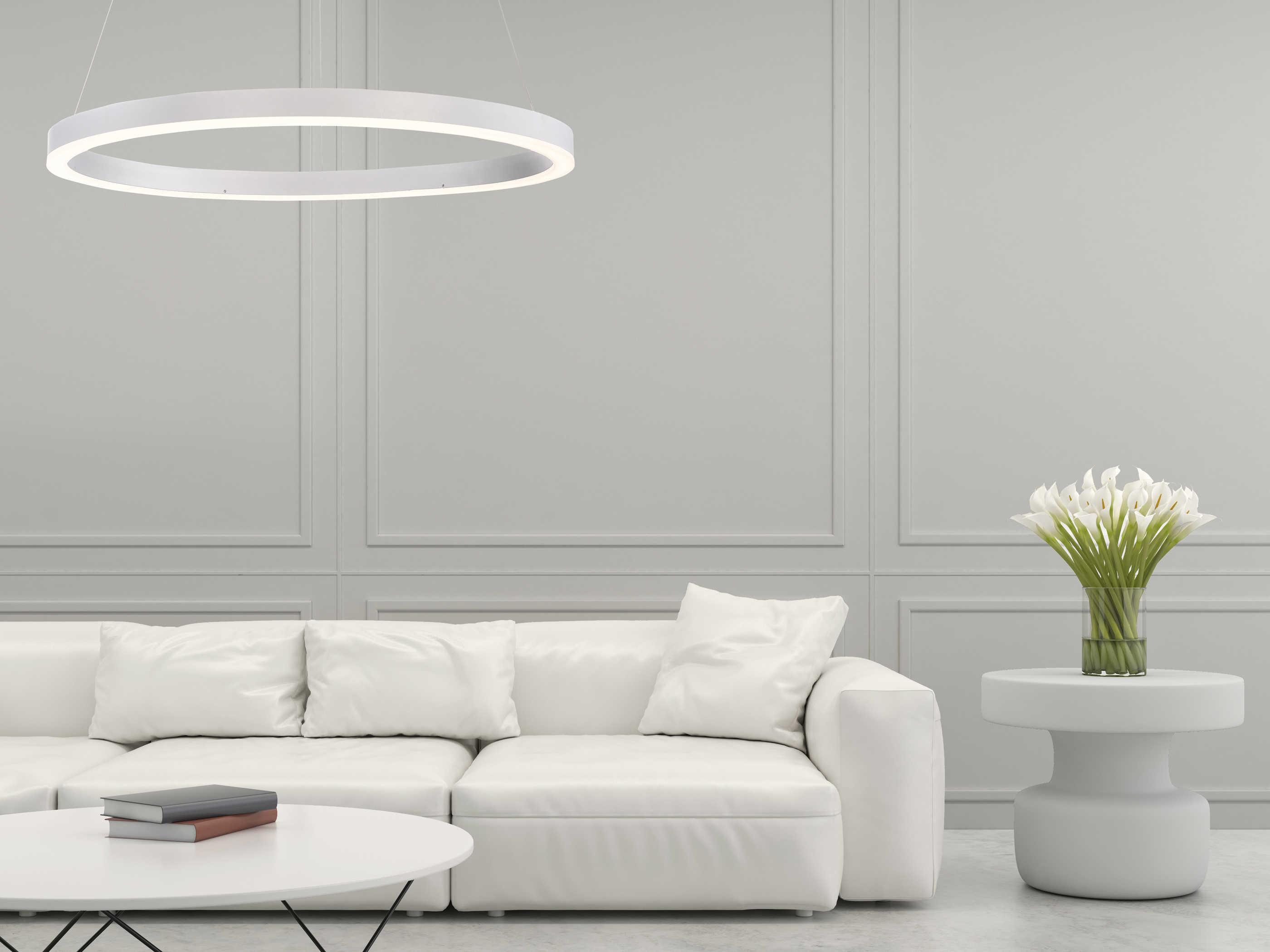 Eurofase Spunto 1-Light Silver LED Round Pendant