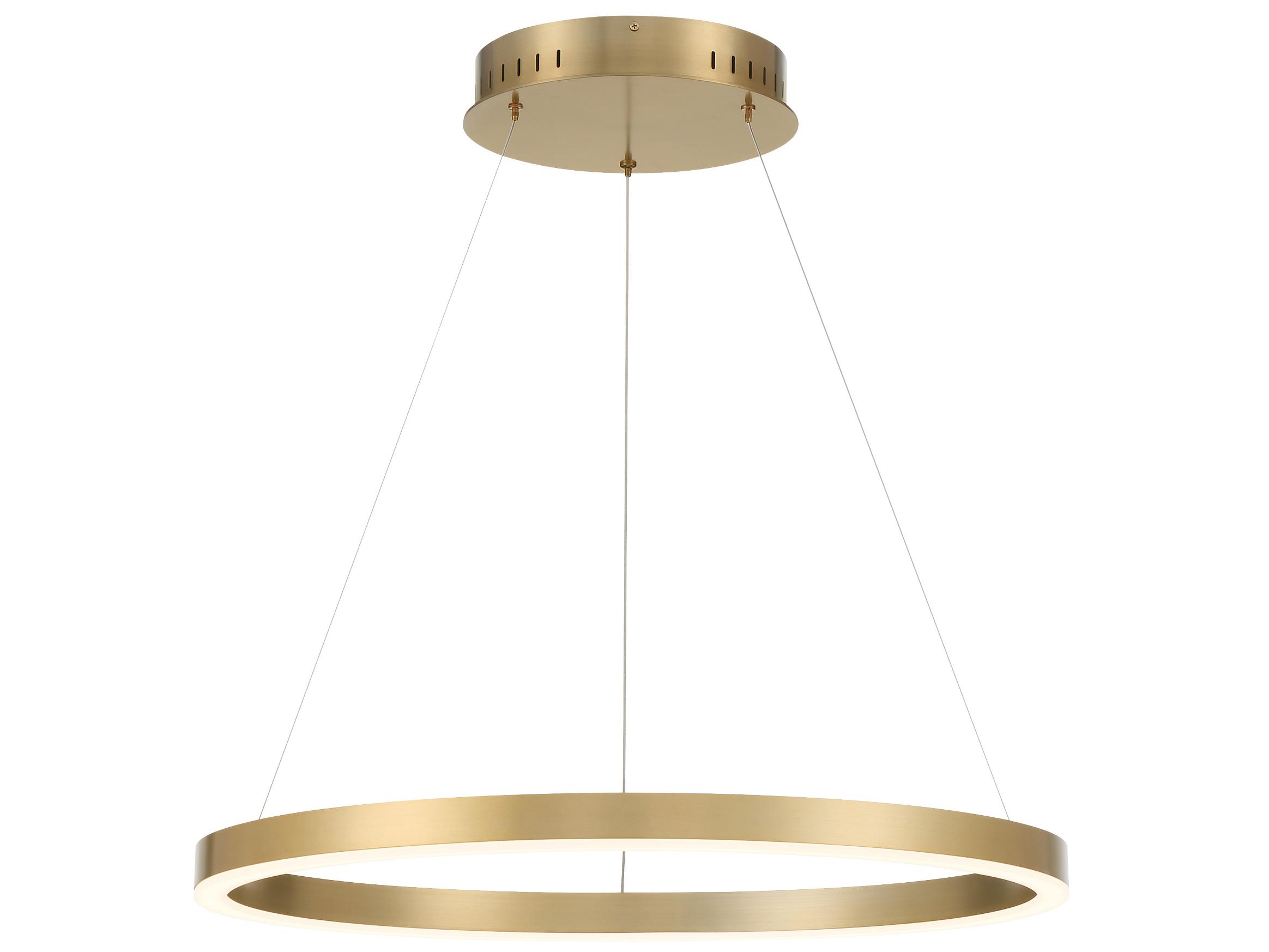 Eurofase Spunto 1-Light Gold Round Pendant