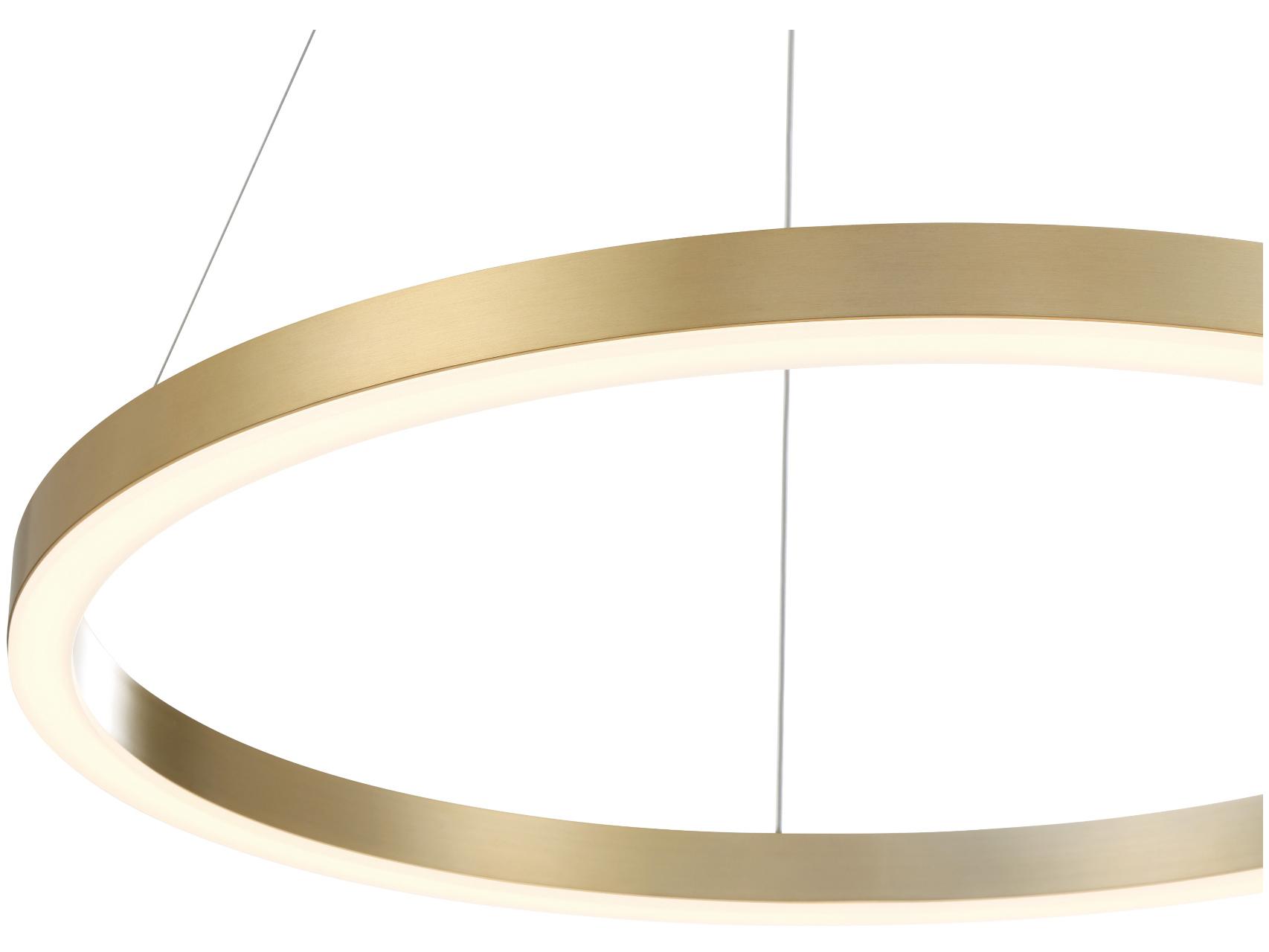 Eurofase Spunto 1-Light Gold Round Pendant