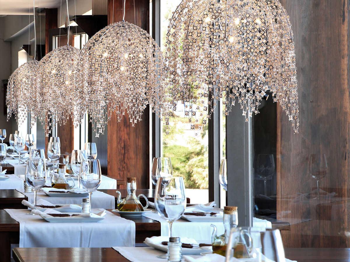 Eurofase Danza 6-Light Chrome Crystal Pendant