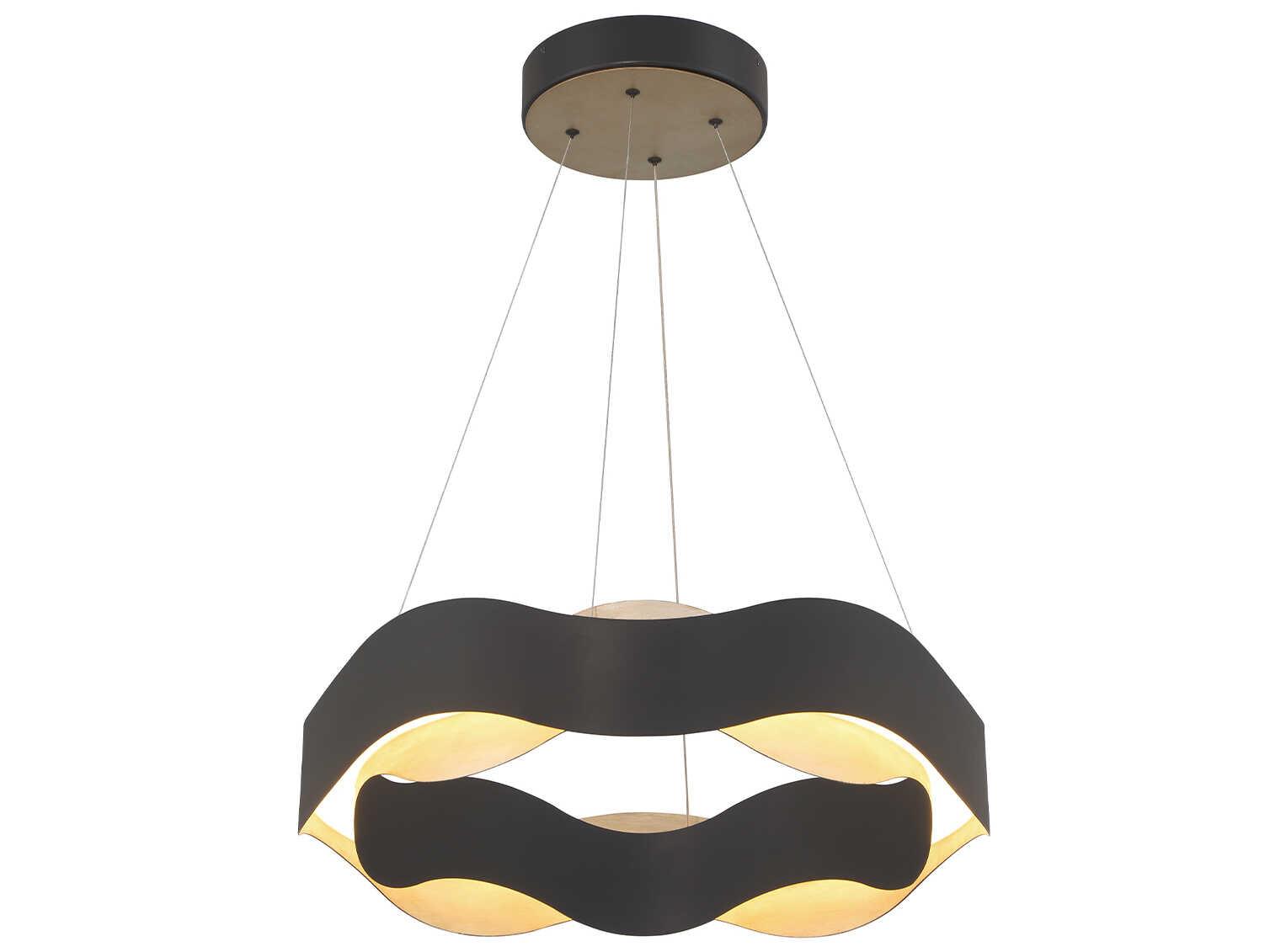 Eurofase Vaughan 1-Light Black Nickel LED Pendant