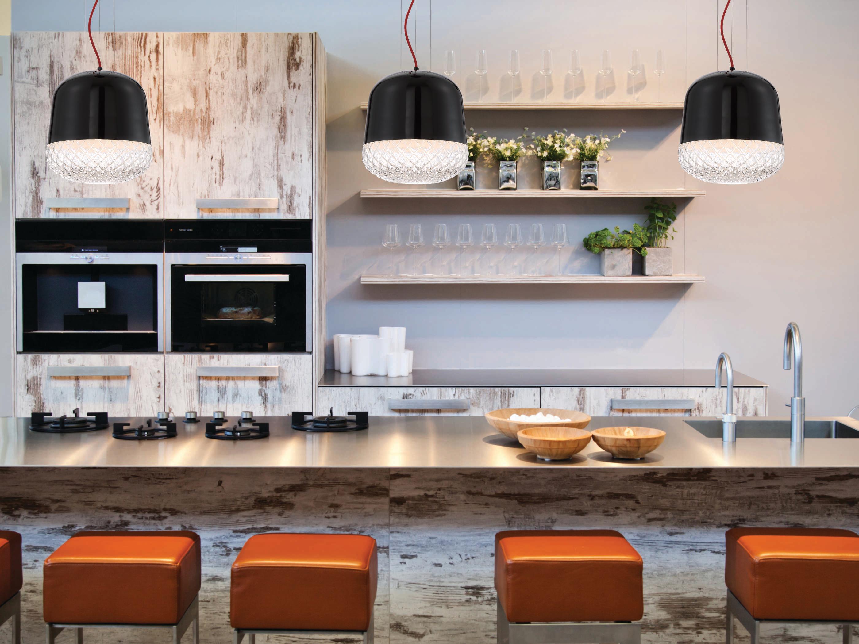 Eurofase Corson 1-Light Black Glass Mini Pendant