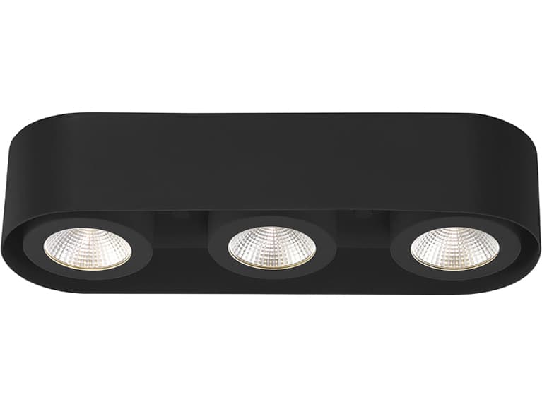 Eurofase Nymark Black Cylinder Flush Mount