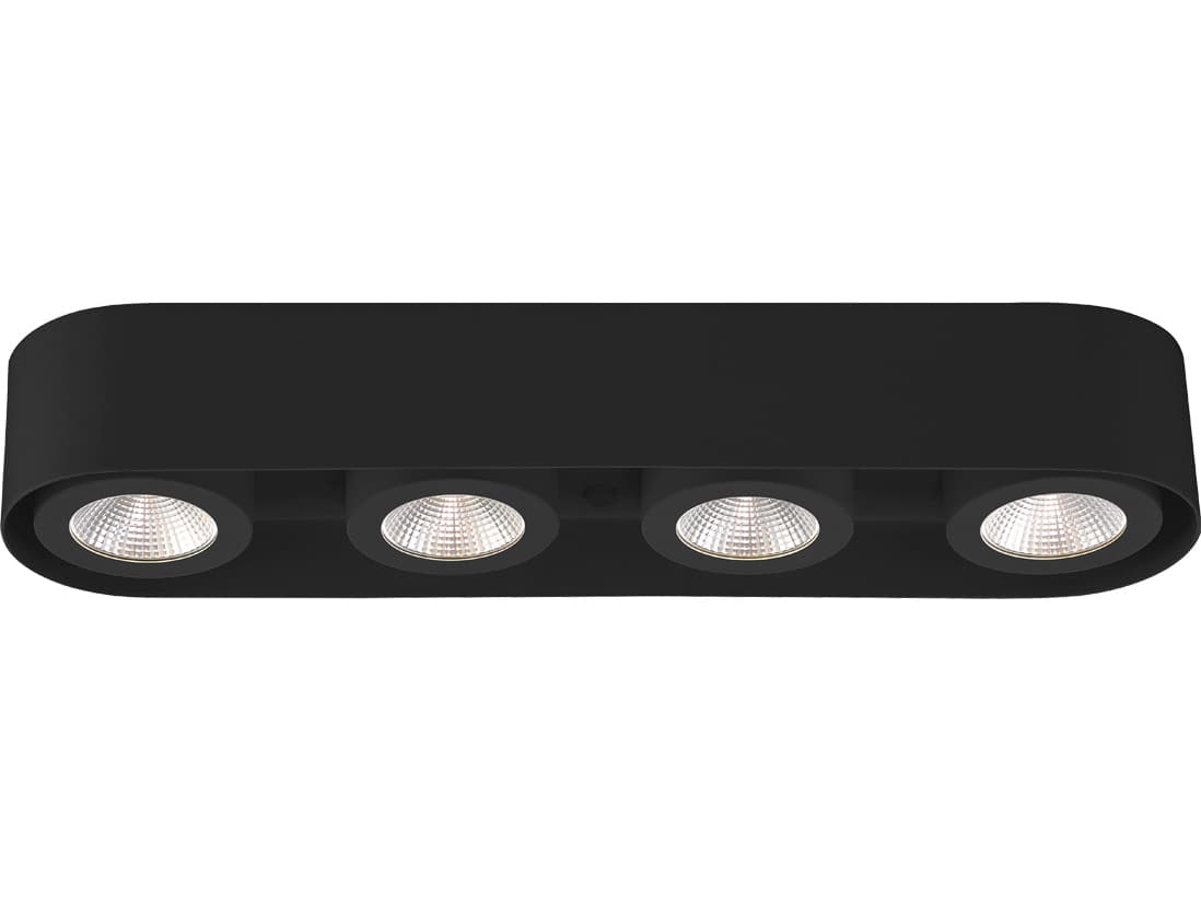 Eurofase Nymark Black Cylinder Flush Mount
