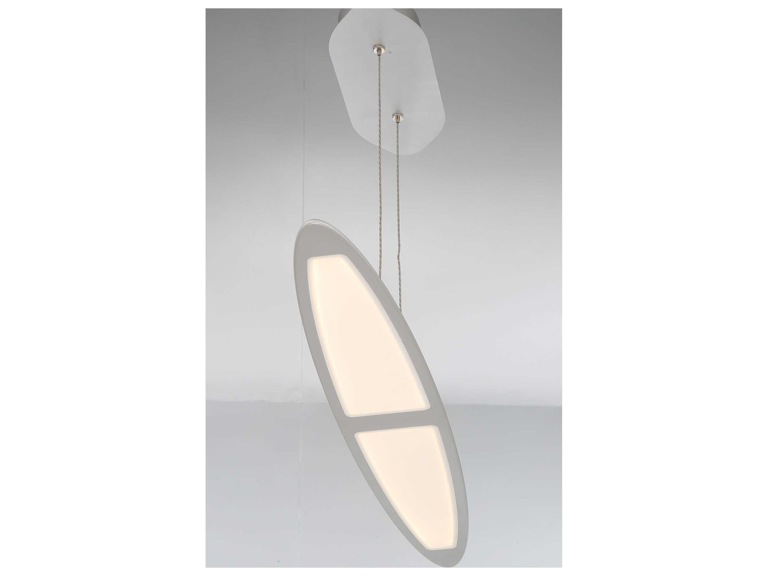 Eurofase Ormont Brushed Nickel LED Linear Island Pendant