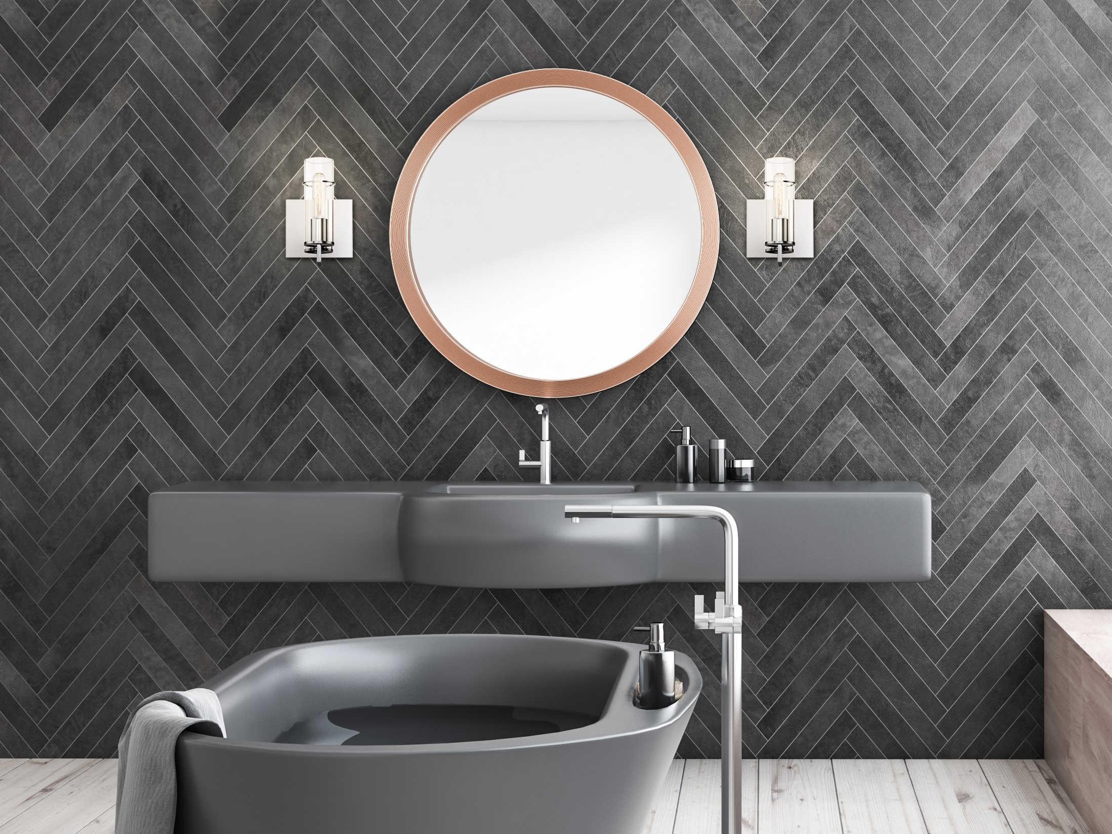 Eurofase Pista 1-Light Chrome Glass Wall Sconce