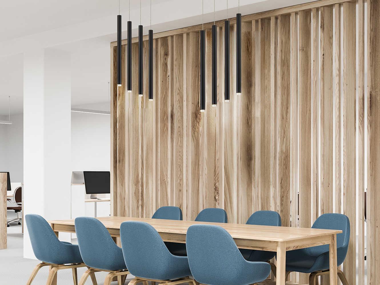 Eurofase Navada Black LED Cylinder Mini Pendant