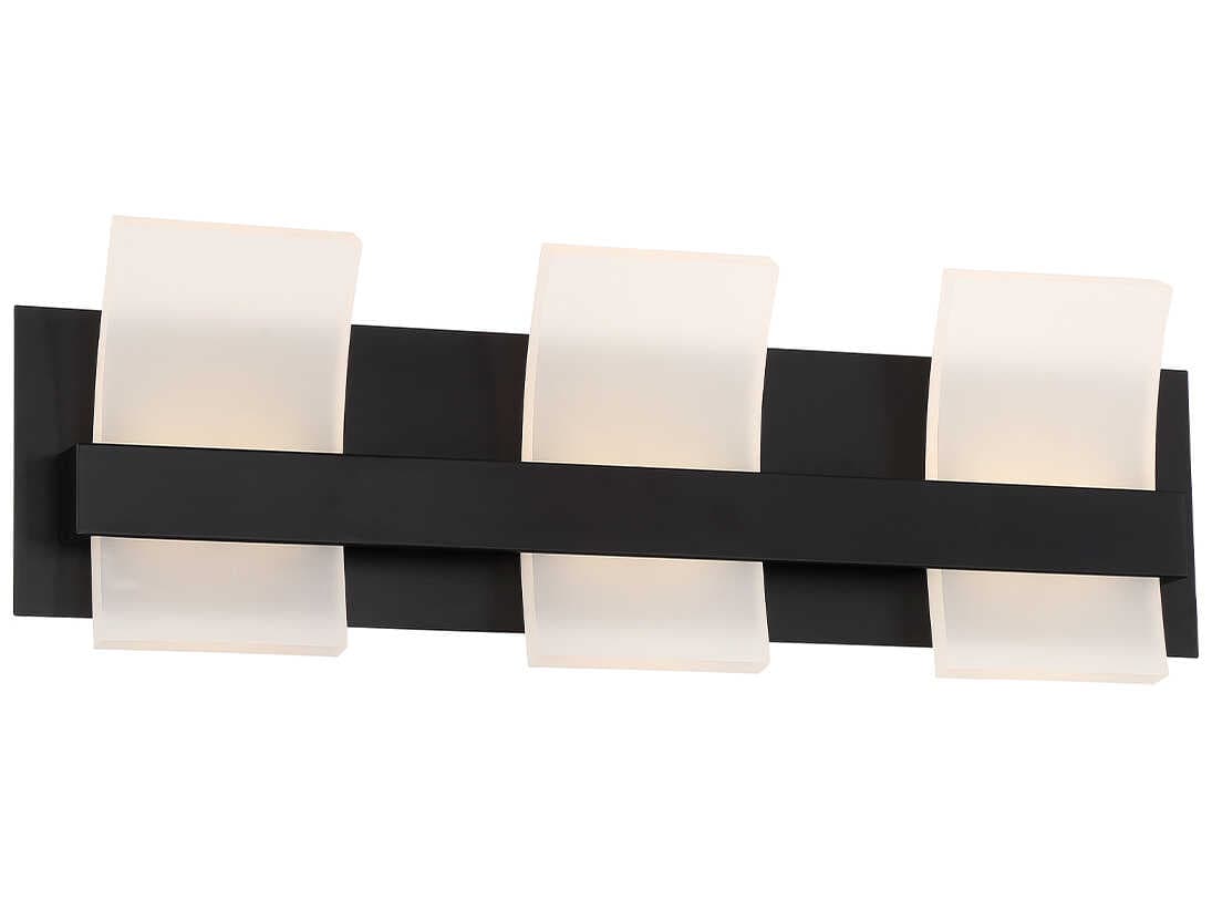 Eurofase Cambridge 3-Light Black LED Vanity Light