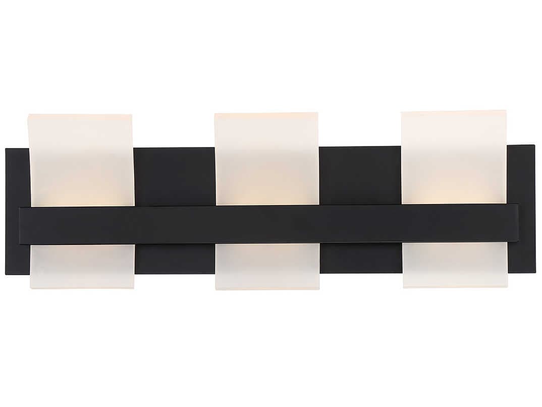 Eurofase Cambridge 3-Light Black LED Vanity Light