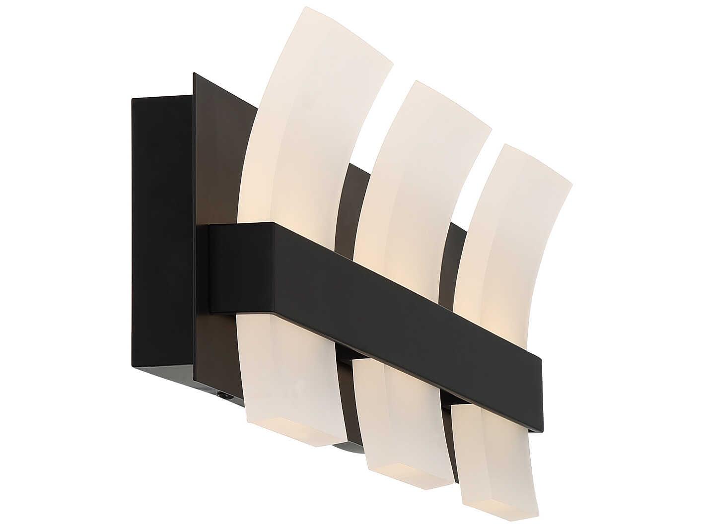 Eurofase Cambridge 3-Light Black LED Vanity Light