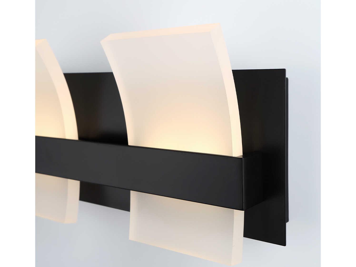 Eurofase Cambridge 3-Light Black LED Vanity Light