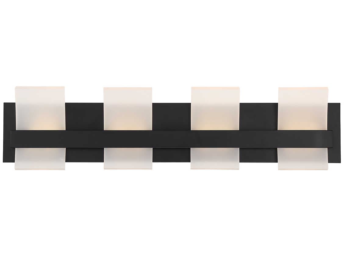 Eurofase Cambridge 4-Light Black LED Vanity Light