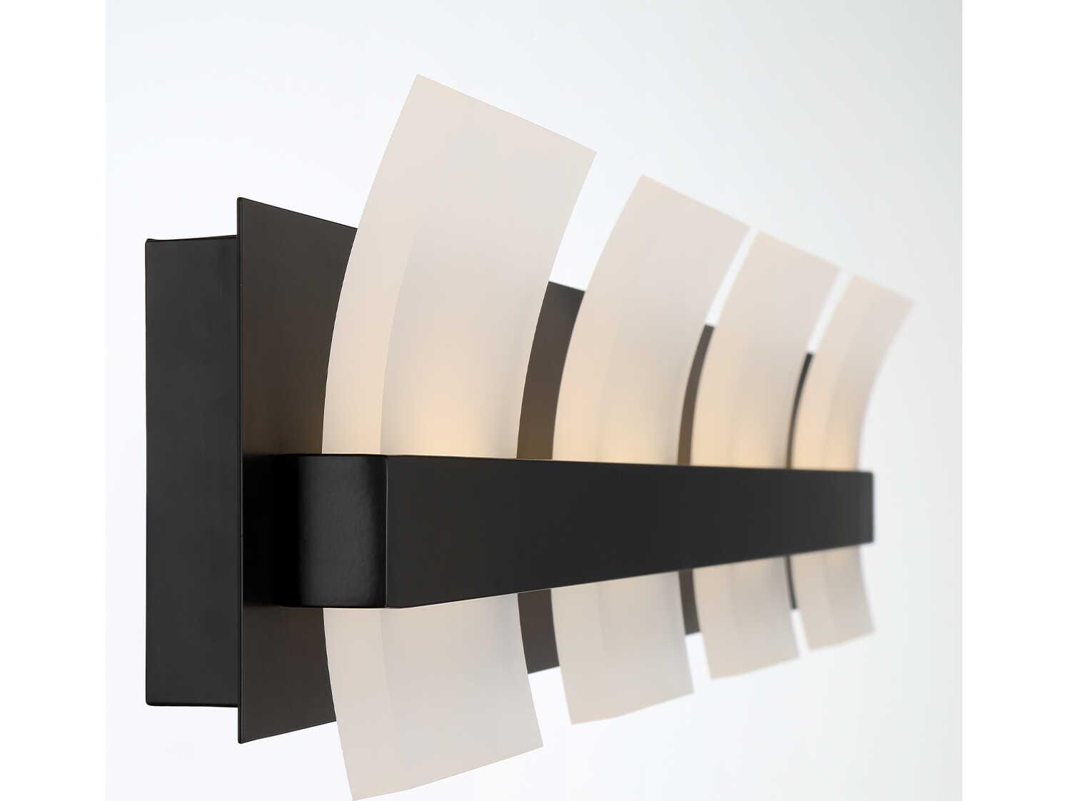 Eurofase Cambridge 4-Light Black LED Vanity Light