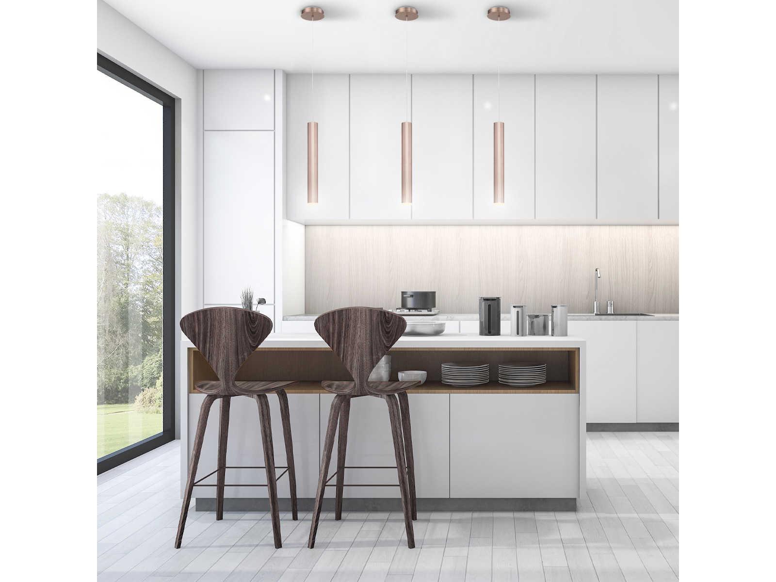 Eurofase Baldwin Champagne Brown LED Cylinder Mini Pendant