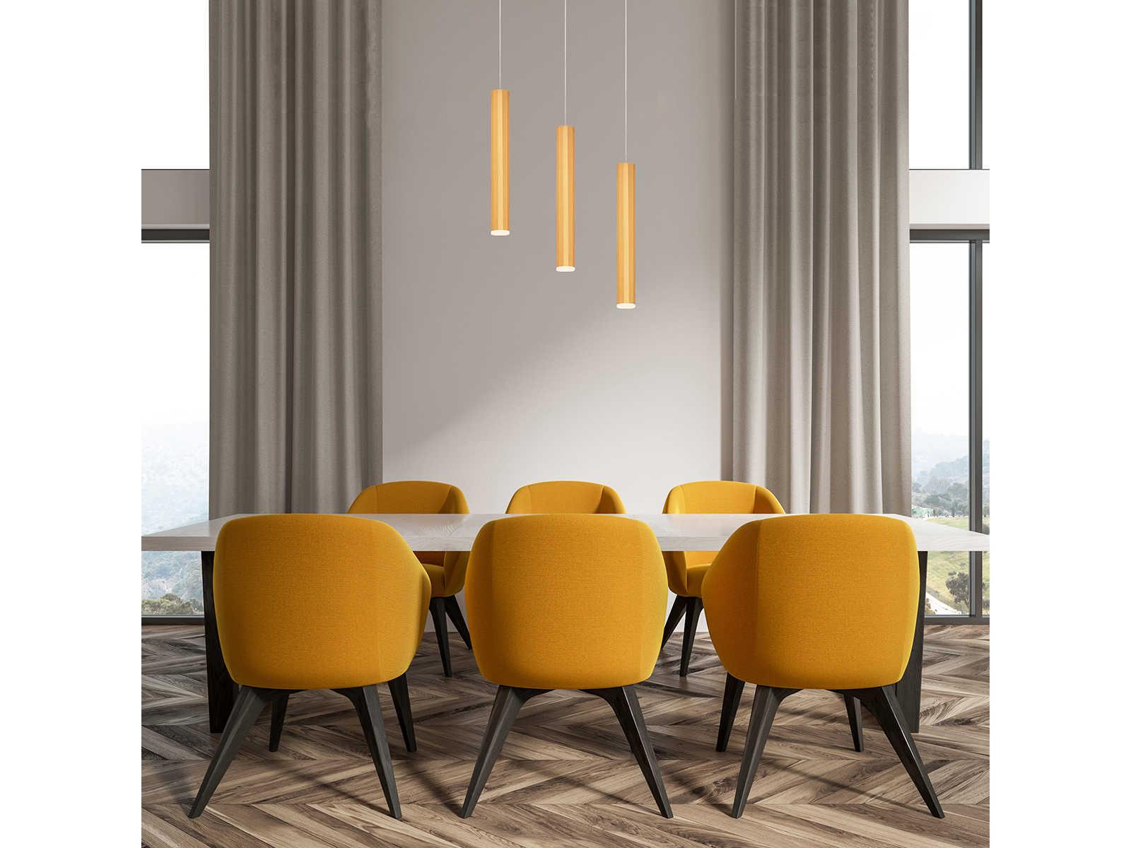 Eurofase Baldwin Gold LED Cylinder Mini Pendant