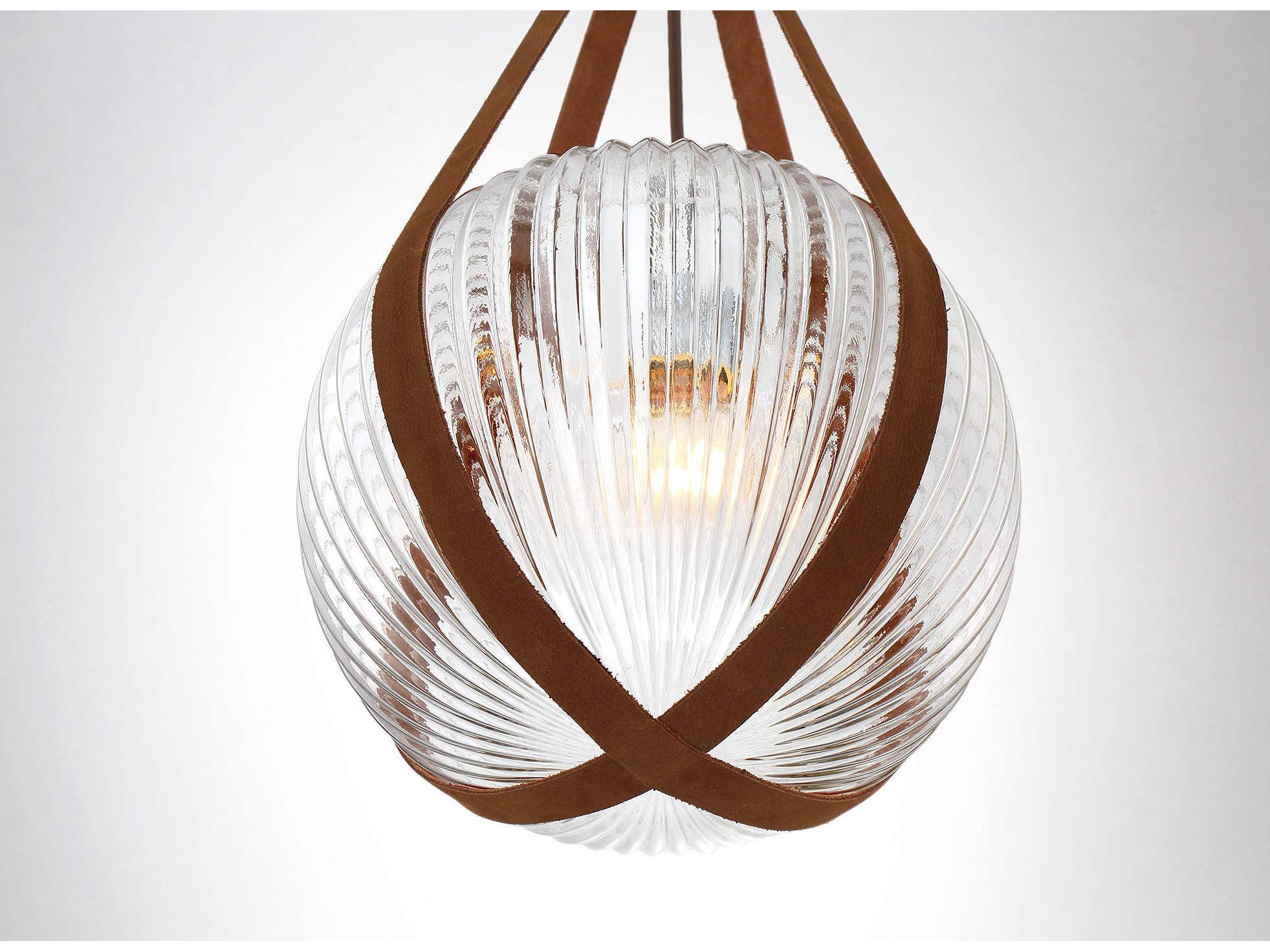 Eurofase Rosemount 1-Light Chrome Clear Glass Globe Pendant