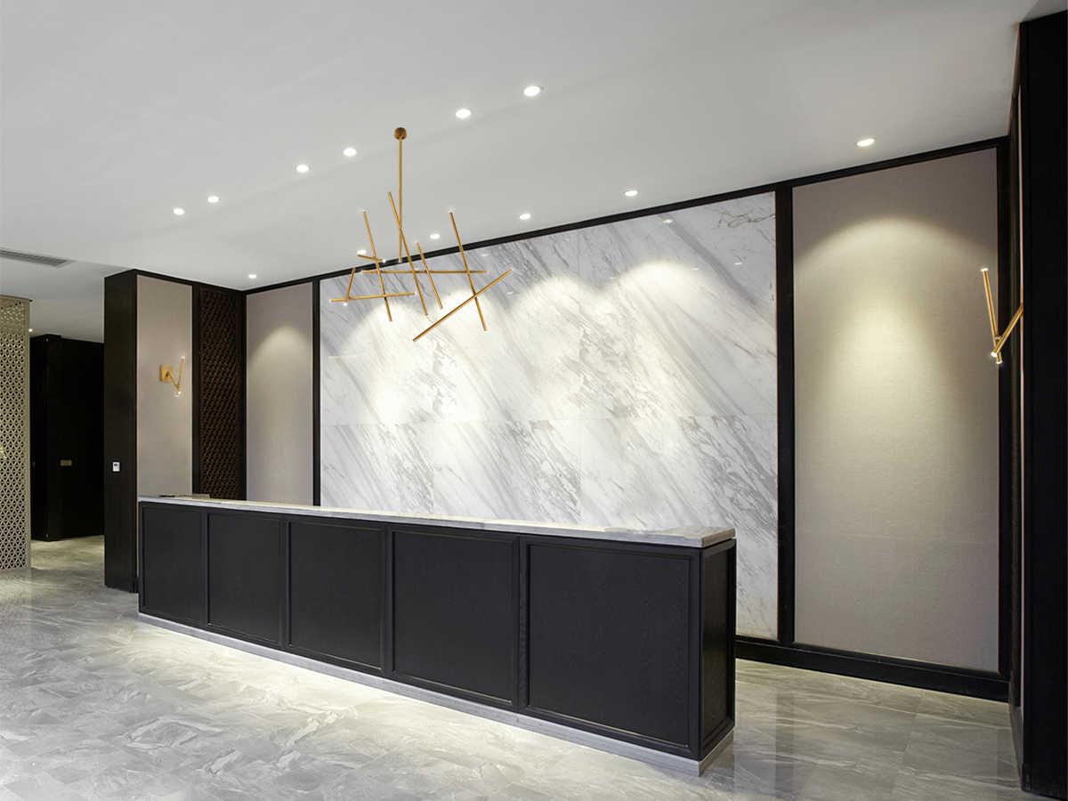 Eurofase Crossroads 18-Light8-Light Antique Brass LED Linear Island Pendant