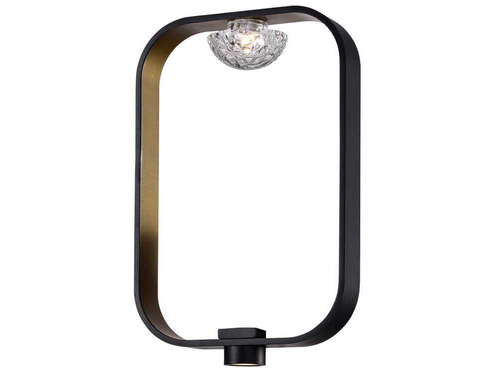 Eurofase Dagmar 1-Light Black Glass LED Wall Sconce
