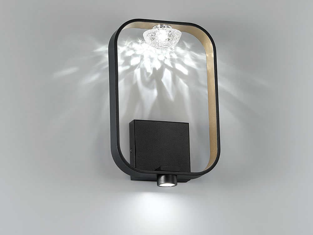 Eurofase Dagmar 1-Light Black Glass LED Wall Sconce