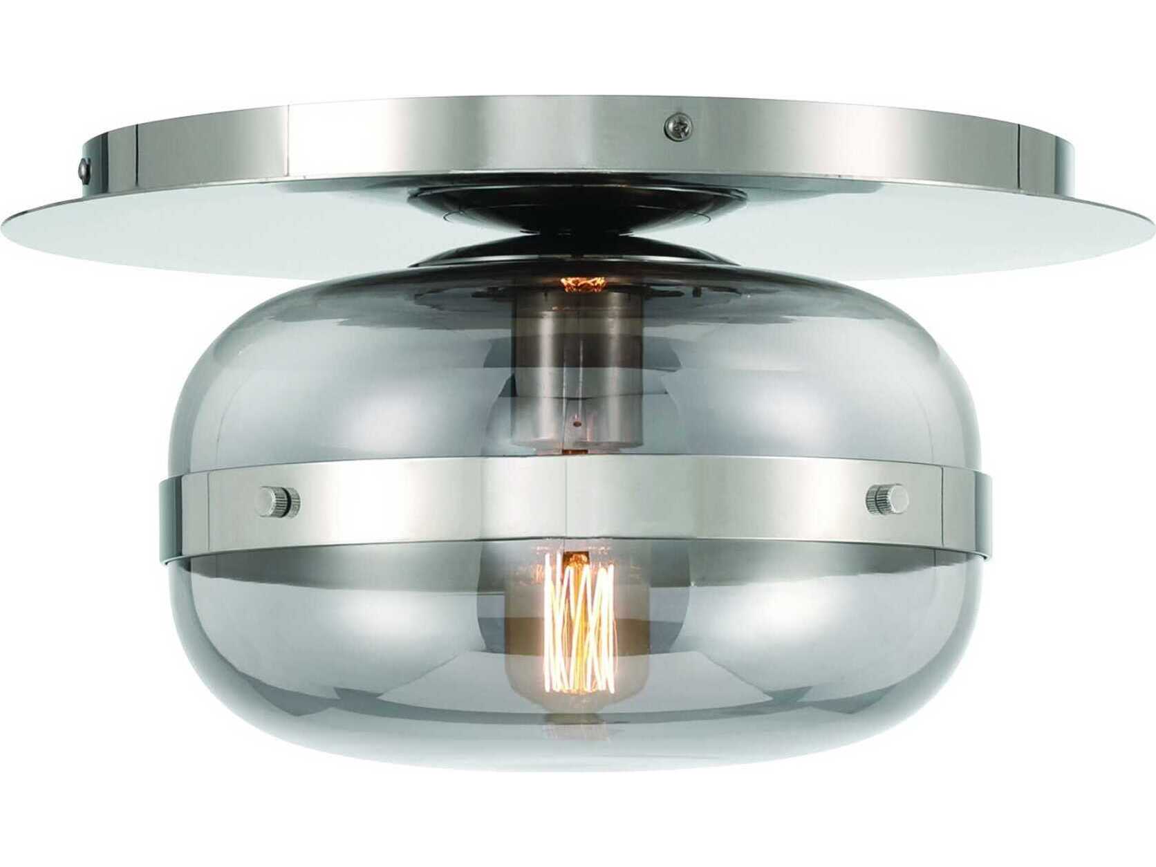 Eurofase Nottingham 1-Light Nickel Flush Mount