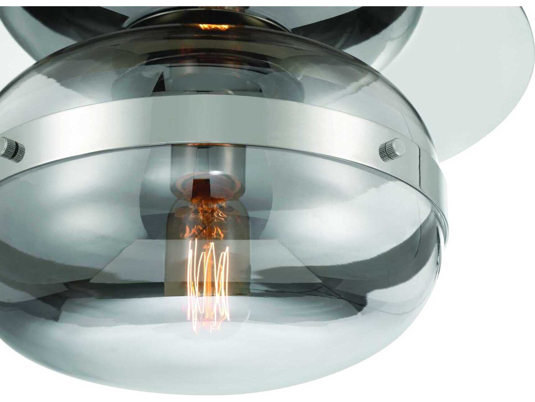 Eurofase Nottingham 1-Light Nickel Flush Mount