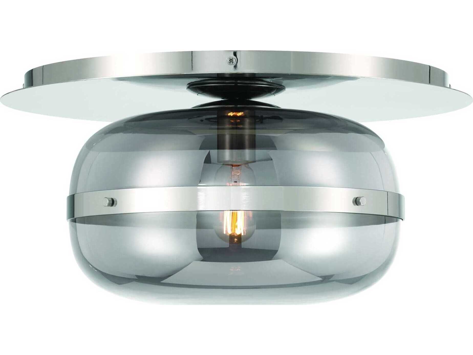 Eurofase Nottingham 1-Light Nickel Flush Mount