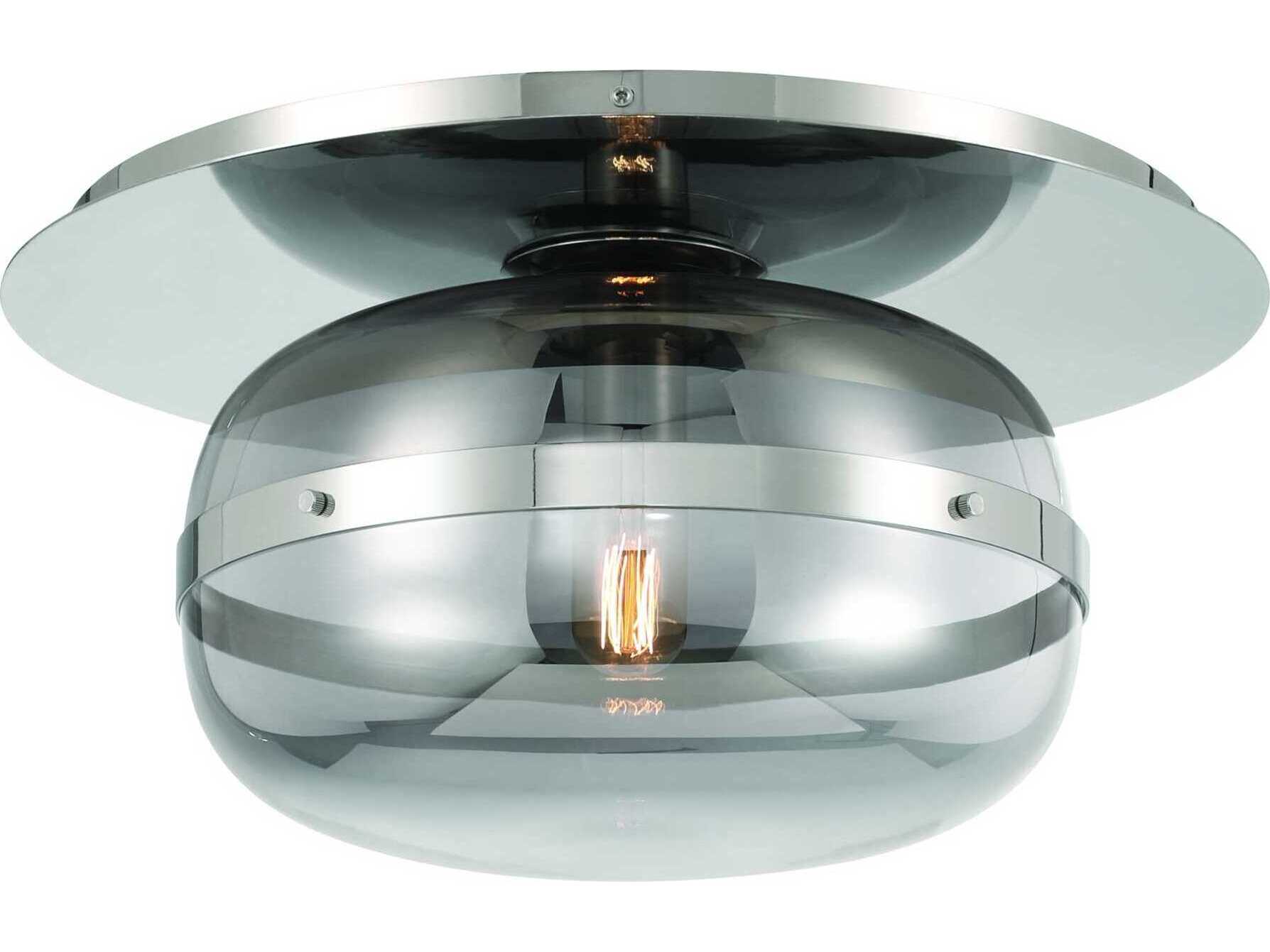 Eurofase Nottingham 1-Light Nickel Flush Mount