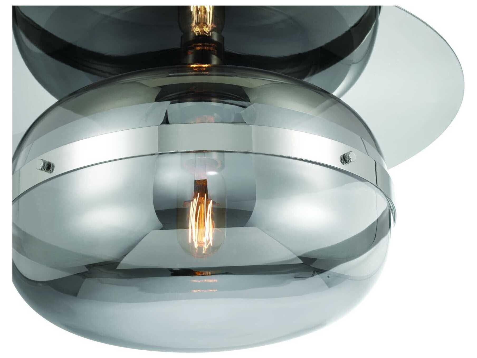Eurofase Nottingham 1-Light Nickel Flush Mount
