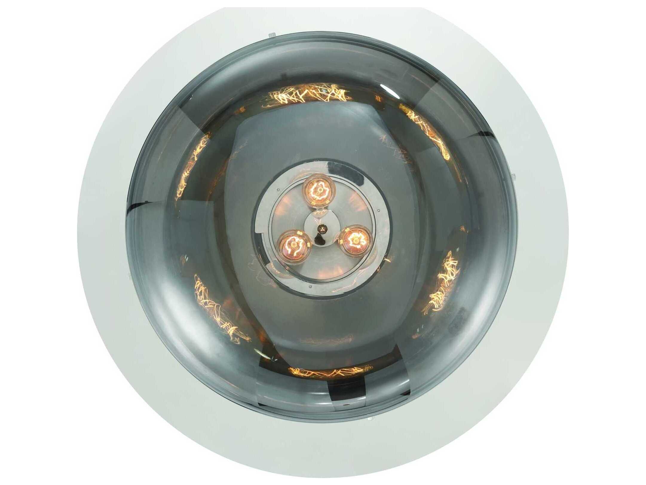 Eurofase Nottingham 3-Light Nickel Flush Mount