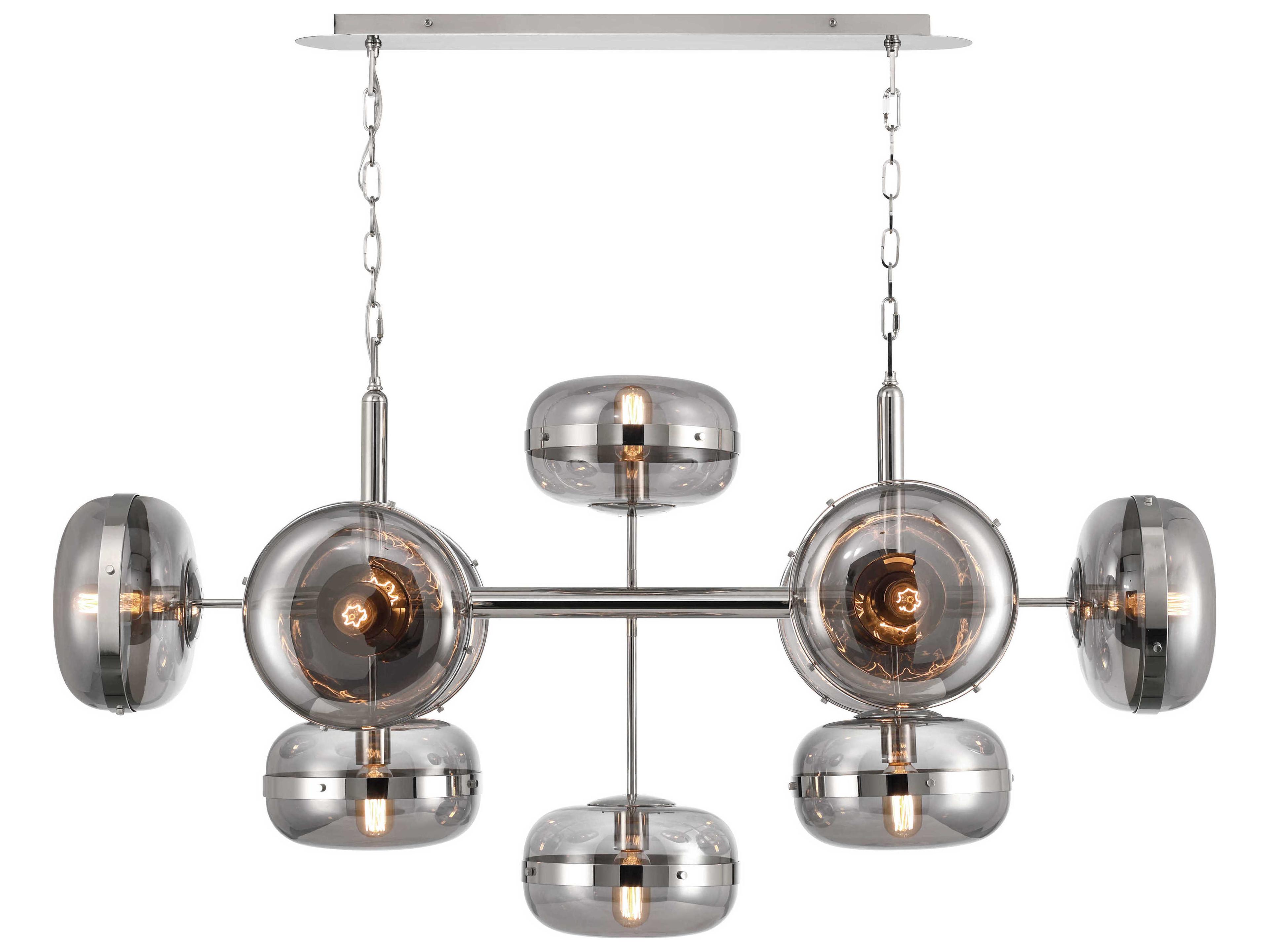 Eurofase Nottingham 10-Light Nickel Island Pendant