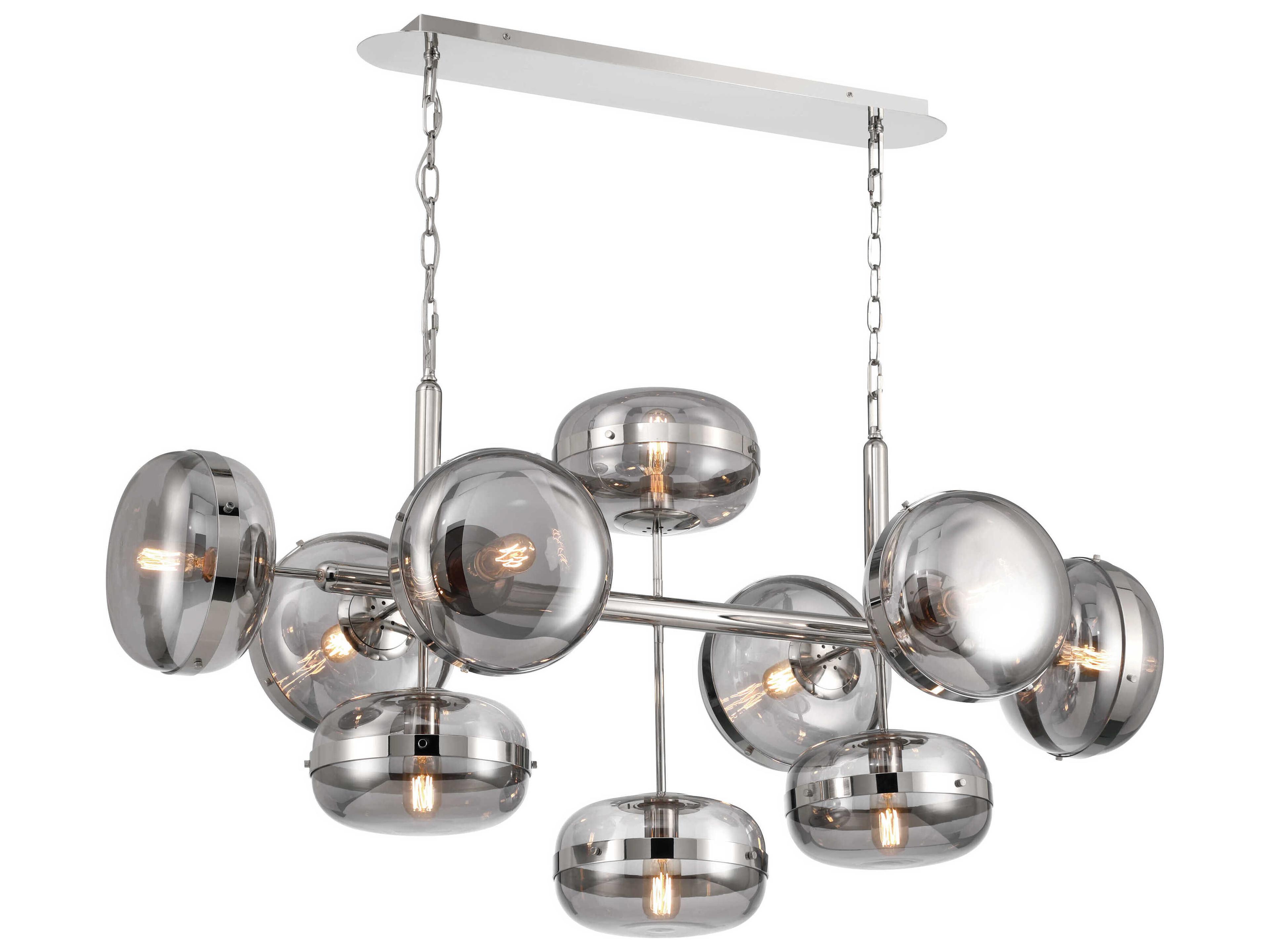 Eurofase Nottingham 10-Light Nickel Island Pendant