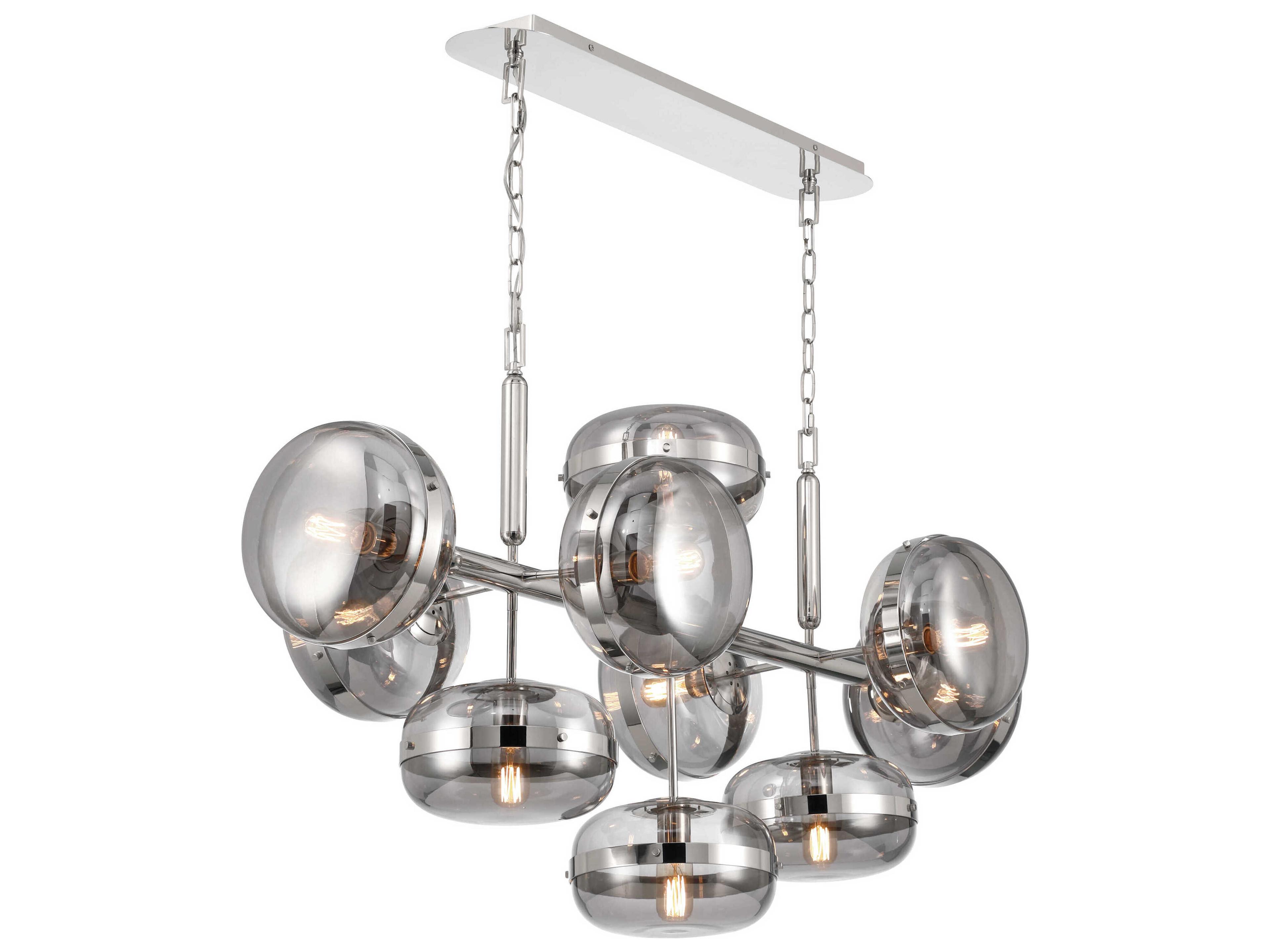Eurofase Nottingham 10-Light Nickel Island Pendant