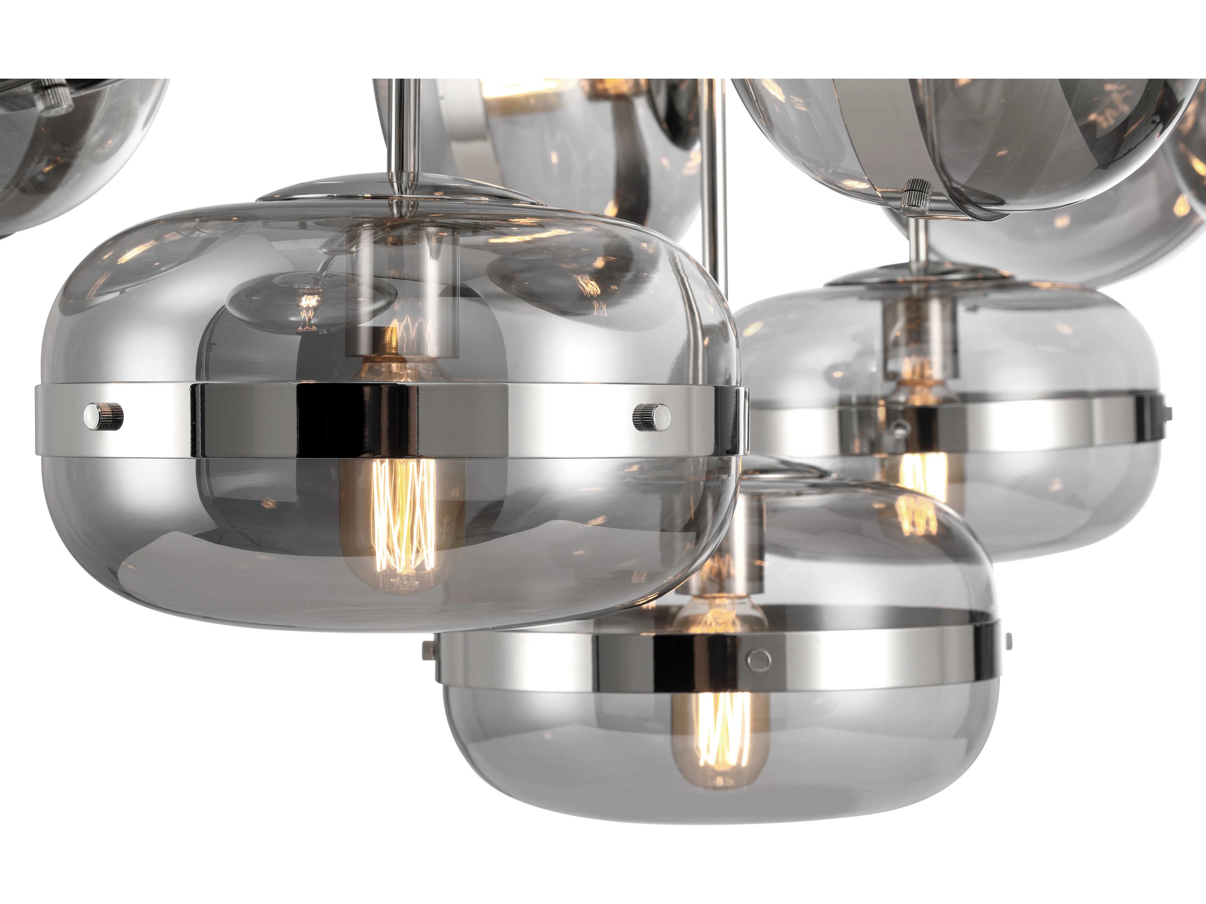 Eurofase Nottingham 10-Light Nickel Island Pendant