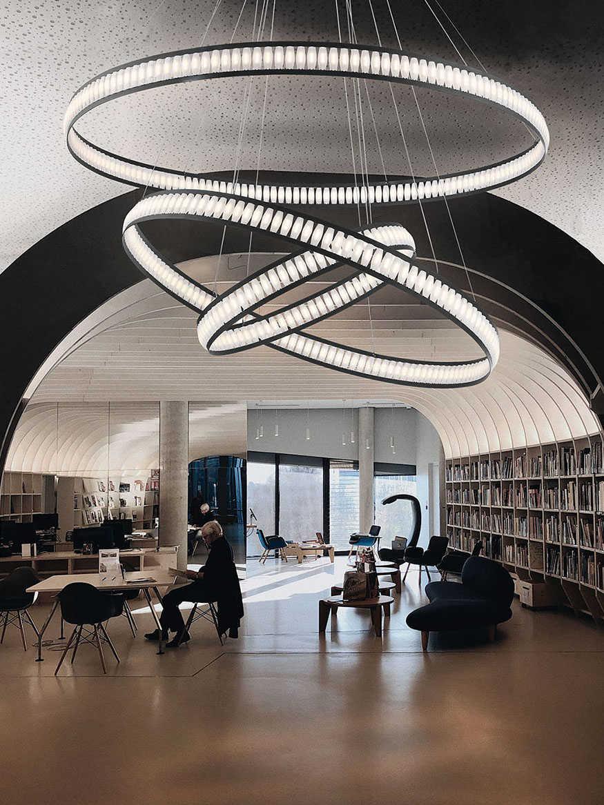 Eurofase Forster 376-Light Black LED Round Tiered Pendant