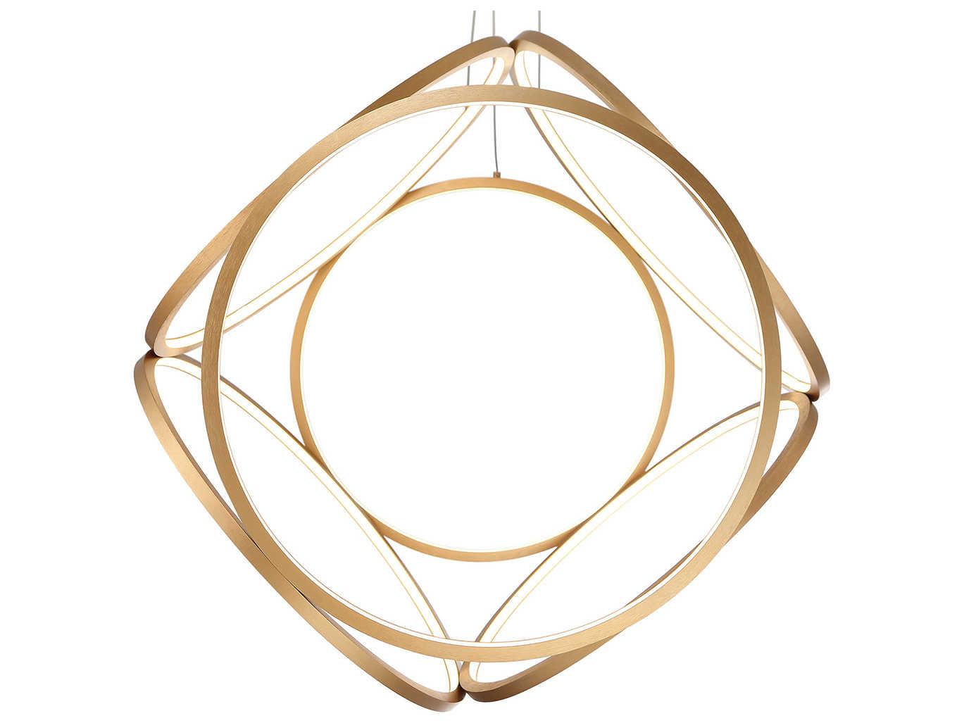 Eurofase Glenview 6-Light Gold LED Geometric Pendant