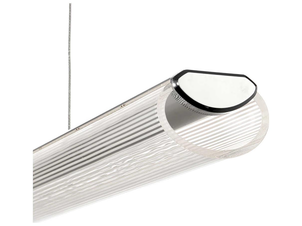 Eurofase Landor 1-Light Chrome LED Linear Island Pendant